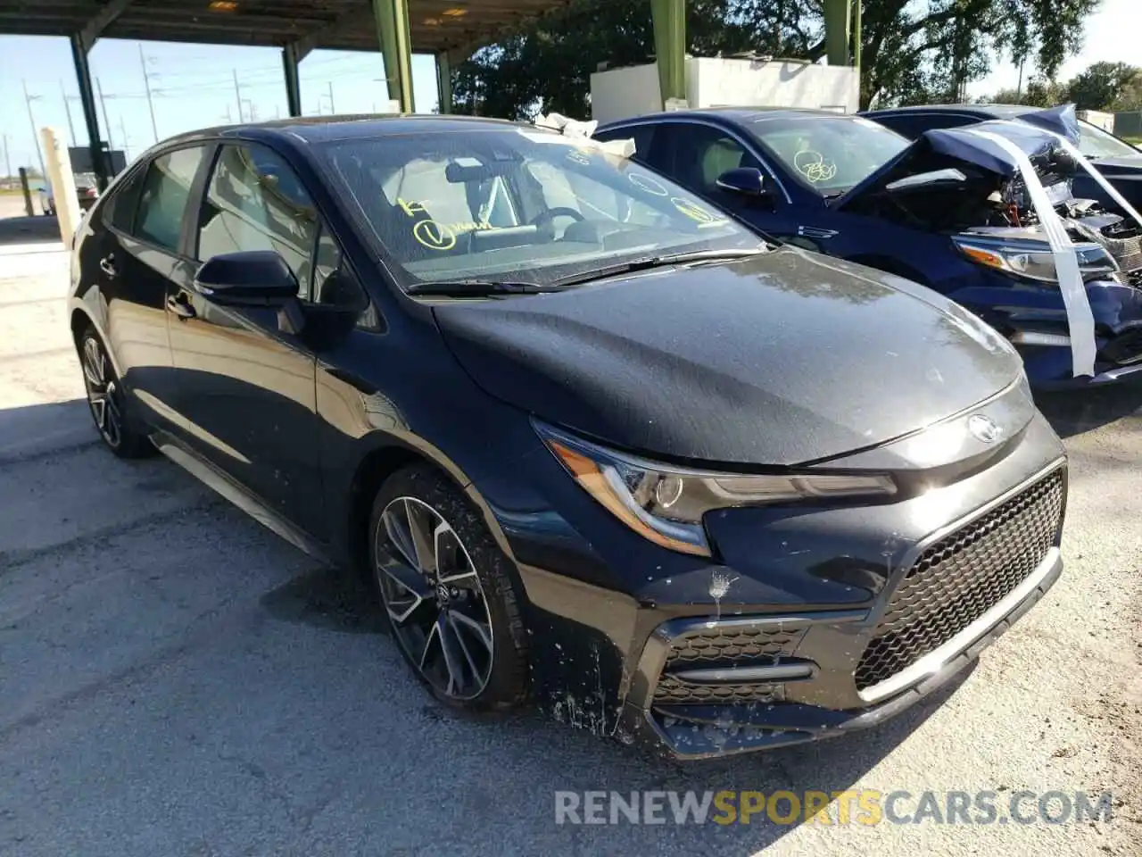 1 Photograph of a damaged car JTDT4RCE5LJ036133 TOYOTA COROLLA 2020