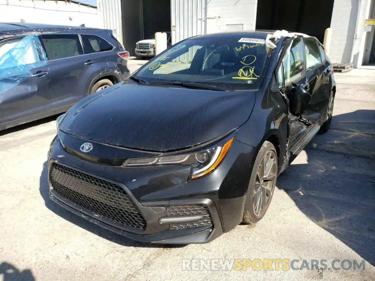 2 Photograph of a damaged car JTDT4RCE5LJ036133 TOYOTA COROLLA 2020