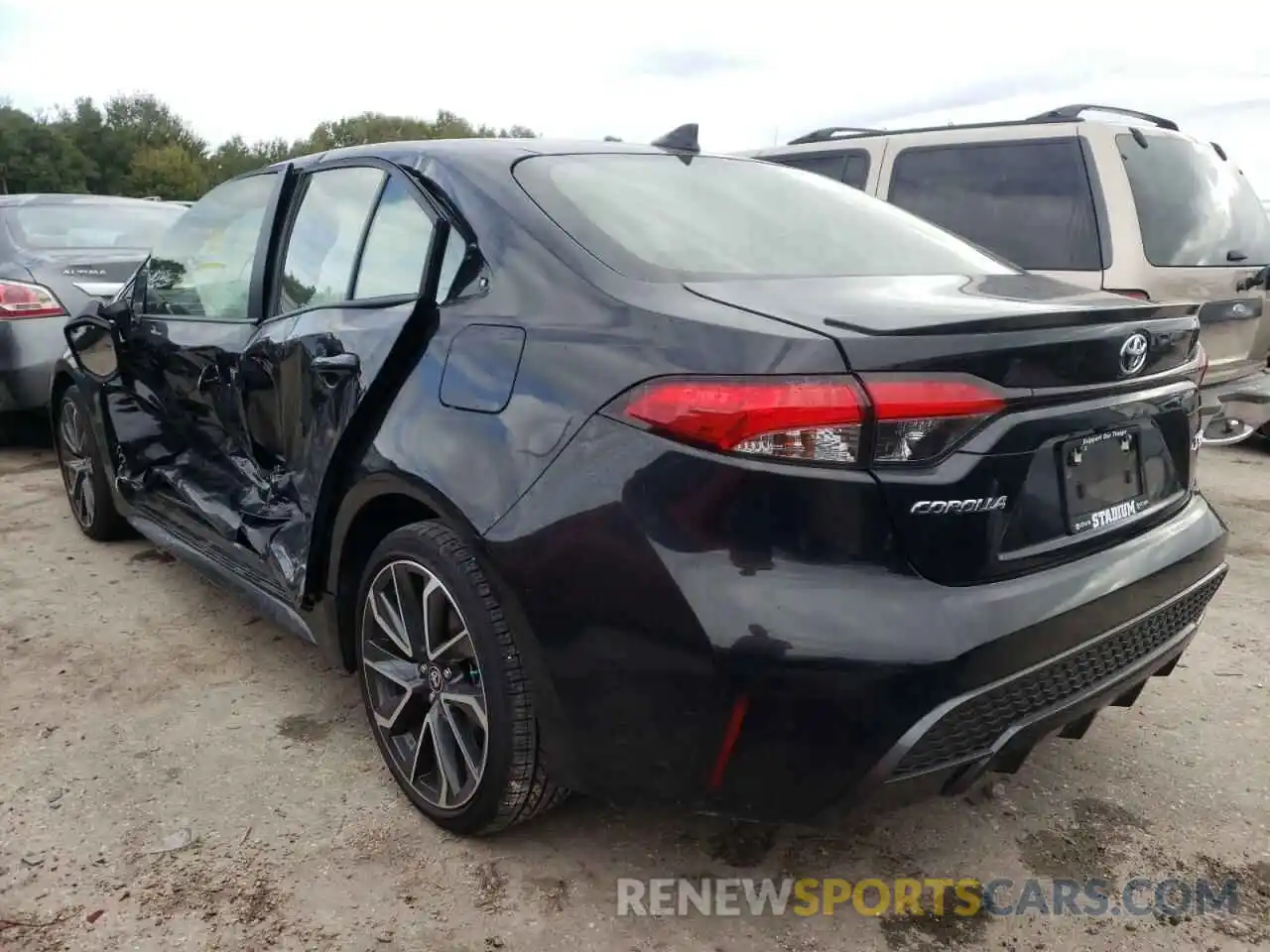 3 Photograph of a damaged car JTDT4RCE5LJ036133 TOYOTA COROLLA 2020