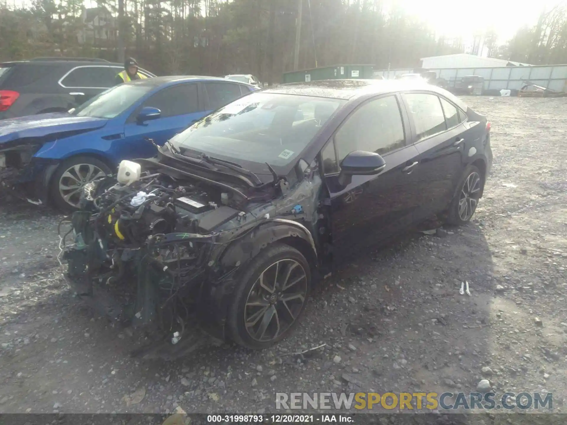 2 Photograph of a damaged car JTDT4RCE5LJ037699 TOYOTA COROLLA 2020