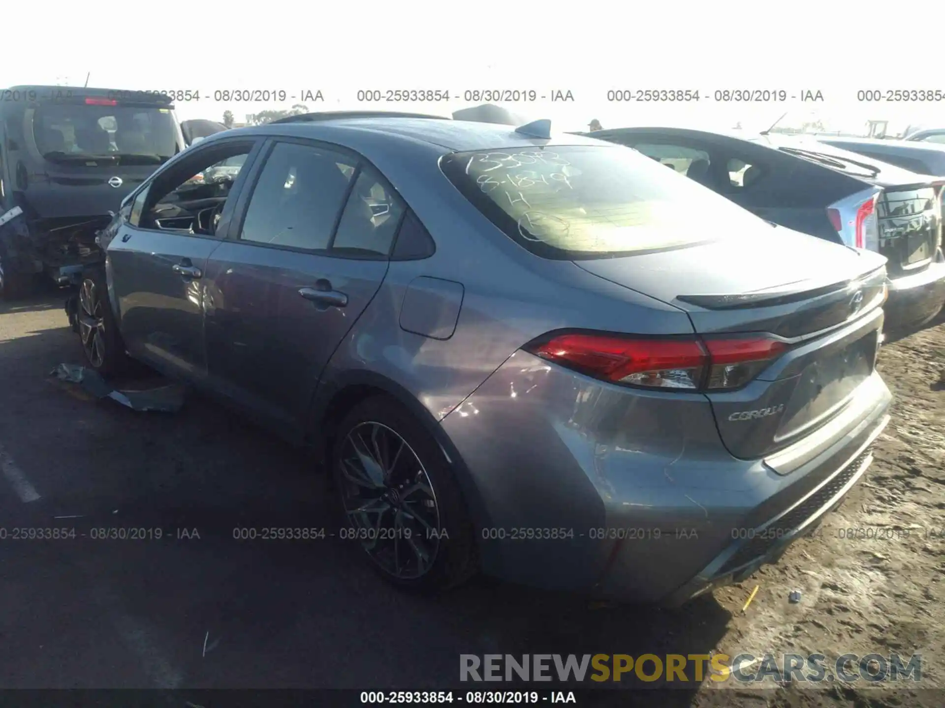 3 Photograph of a damaged car JTDT4RCE6LJ002539 TOYOTA COROLLA 2020