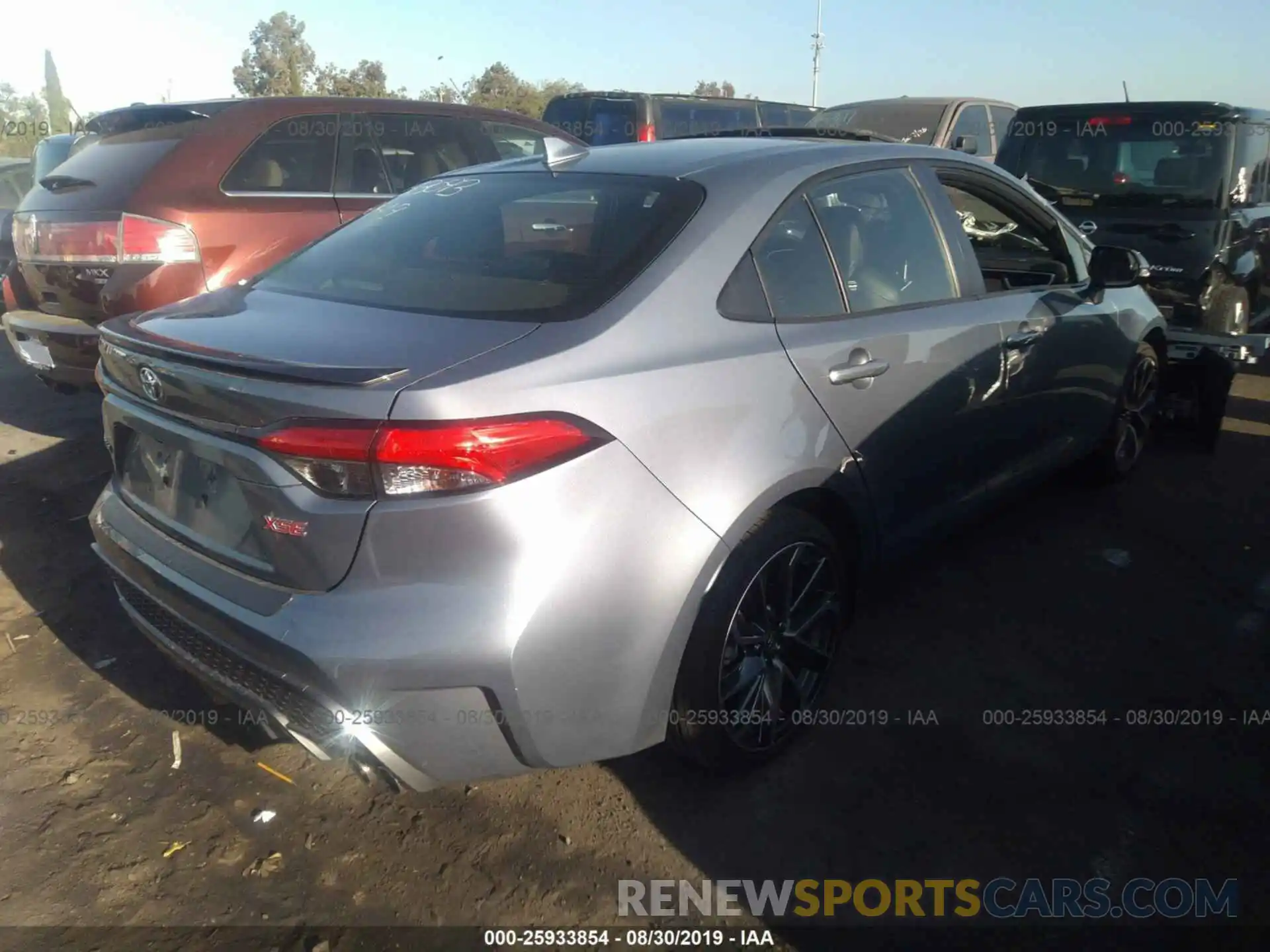 4 Photograph of a damaged car JTDT4RCE6LJ002539 TOYOTA COROLLA 2020