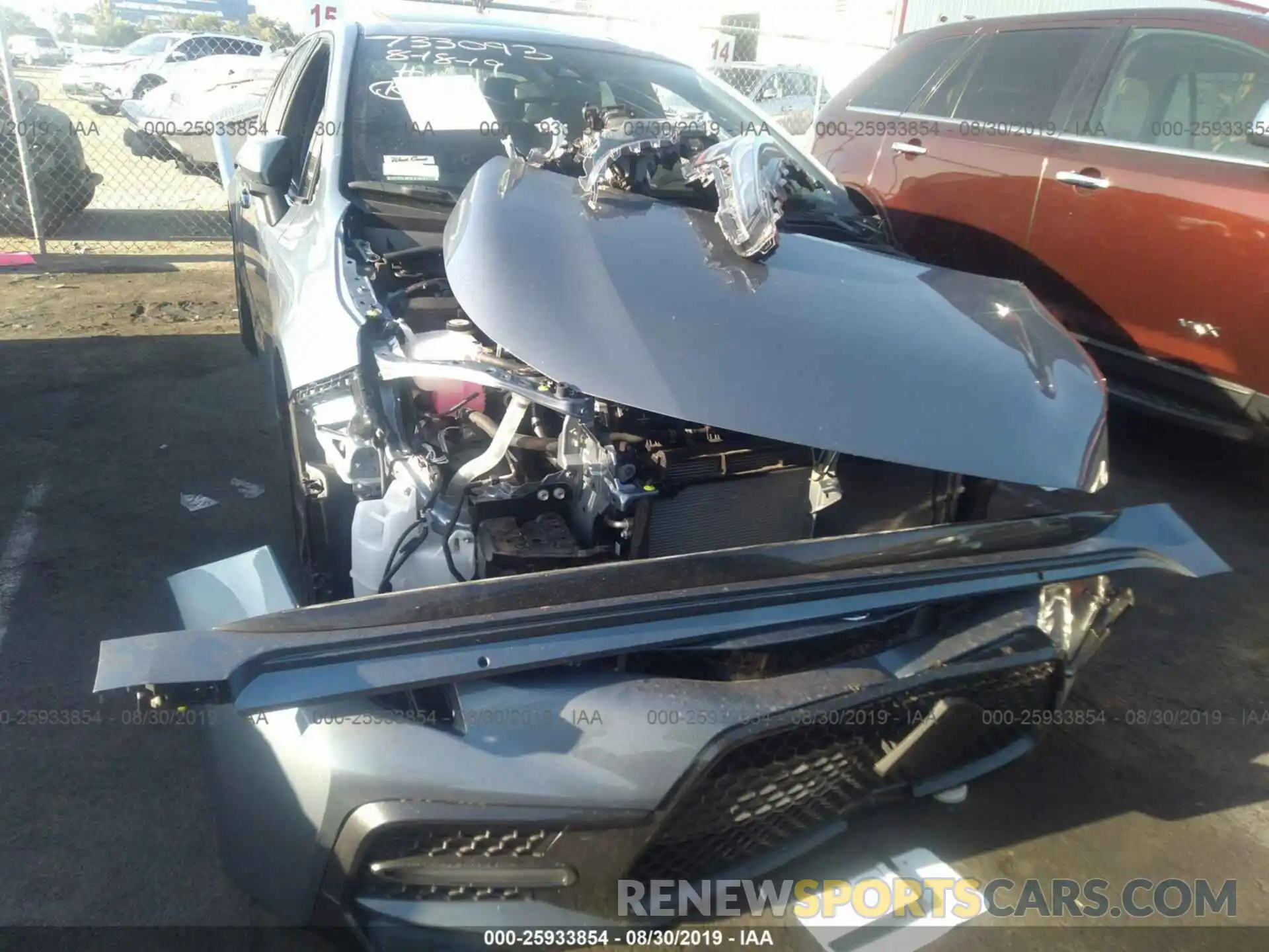 6 Photograph of a damaged car JTDT4RCE6LJ002539 TOYOTA COROLLA 2020