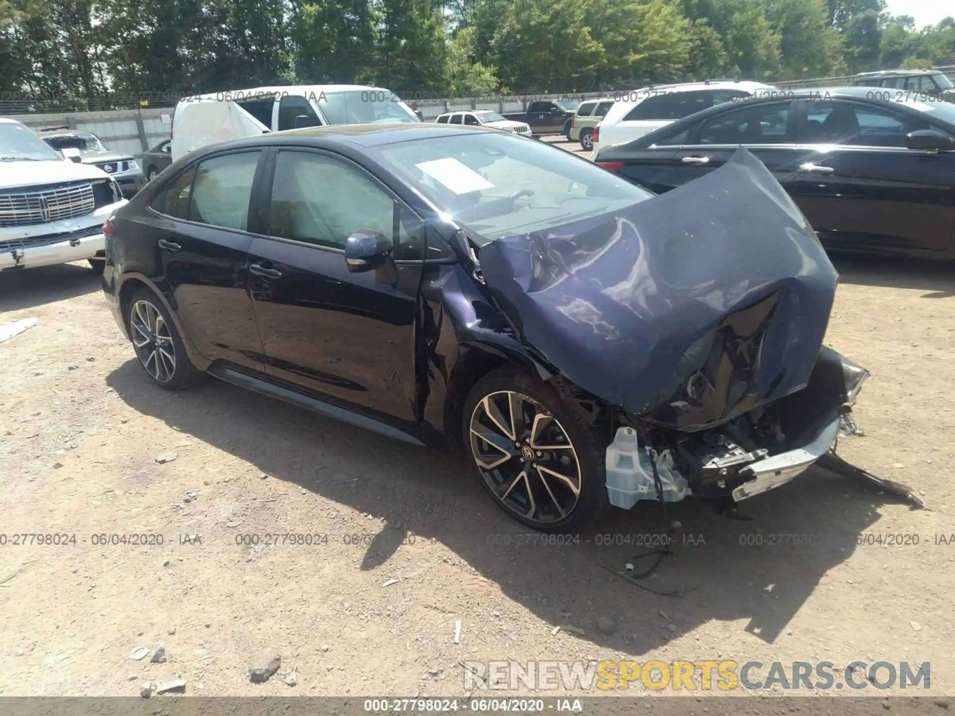 1 Photograph of a damaged car JTDT4RCE6LJ004257 TOYOTA COROLLA 2020