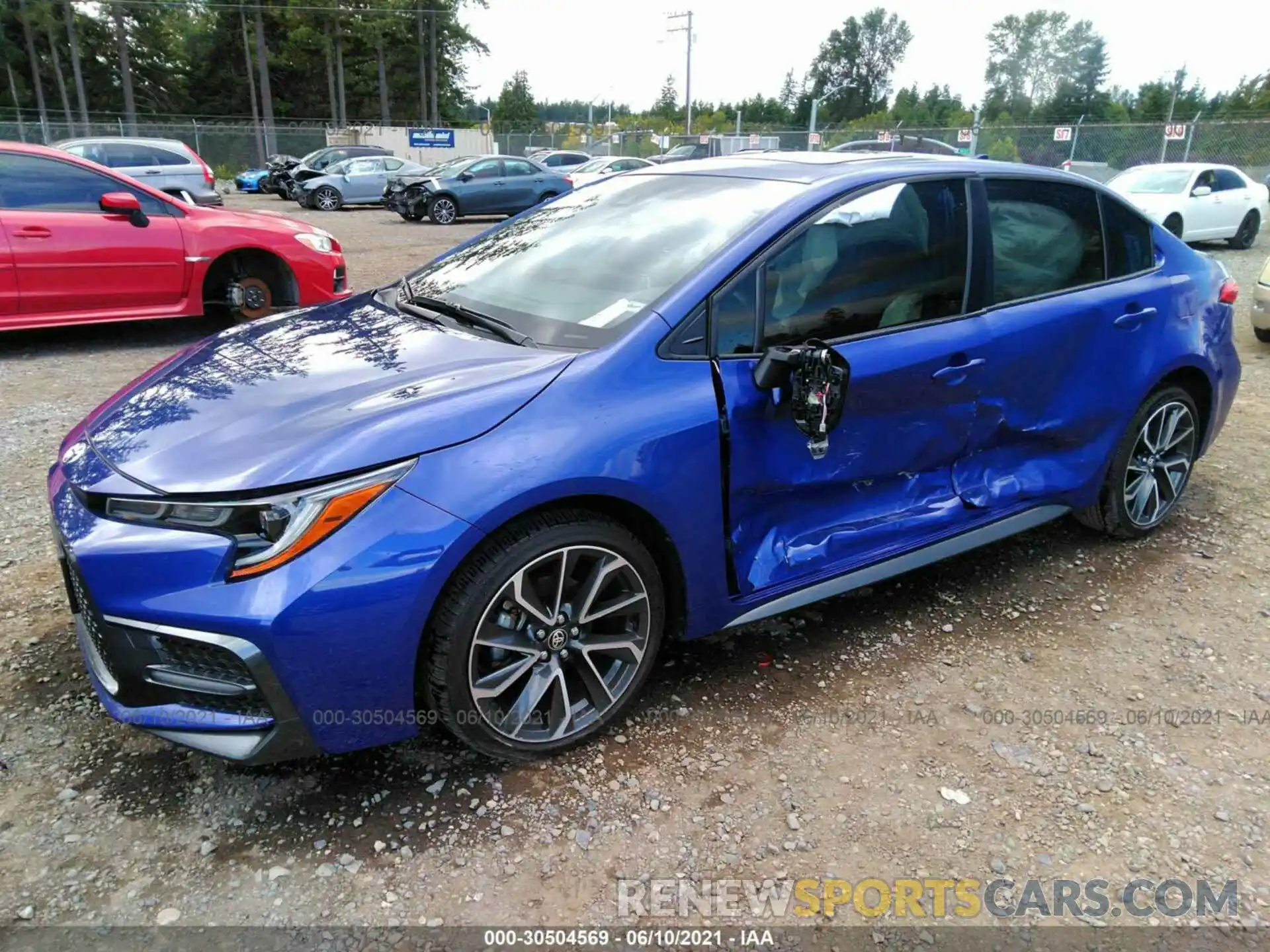 2 Photograph of a damaged car JTDT4RCE6LJ005201 TOYOTA COROLLA 2020