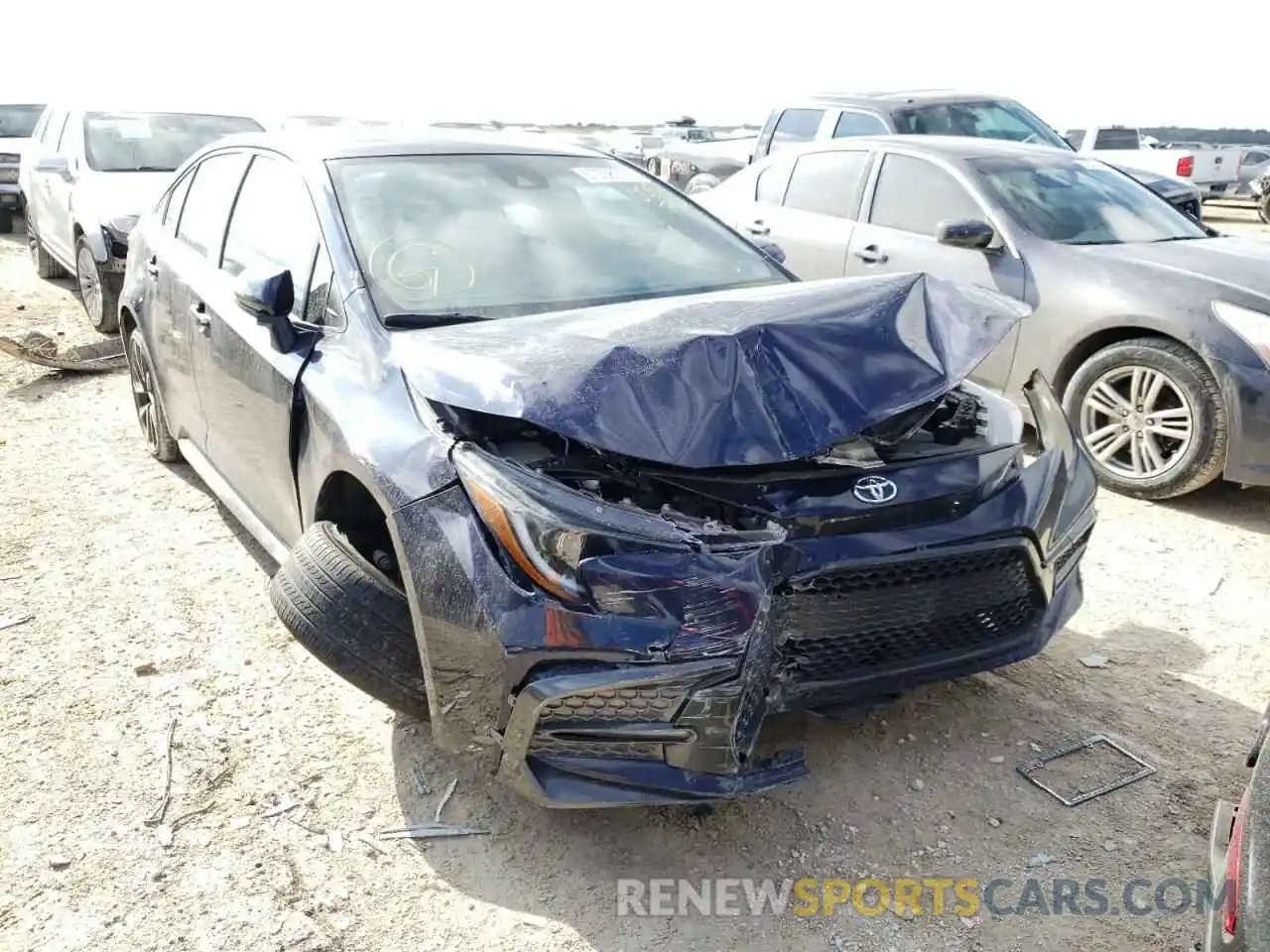 1 Photograph of a damaged car JTDT4RCE6LJ005702 TOYOTA COROLLA 2020