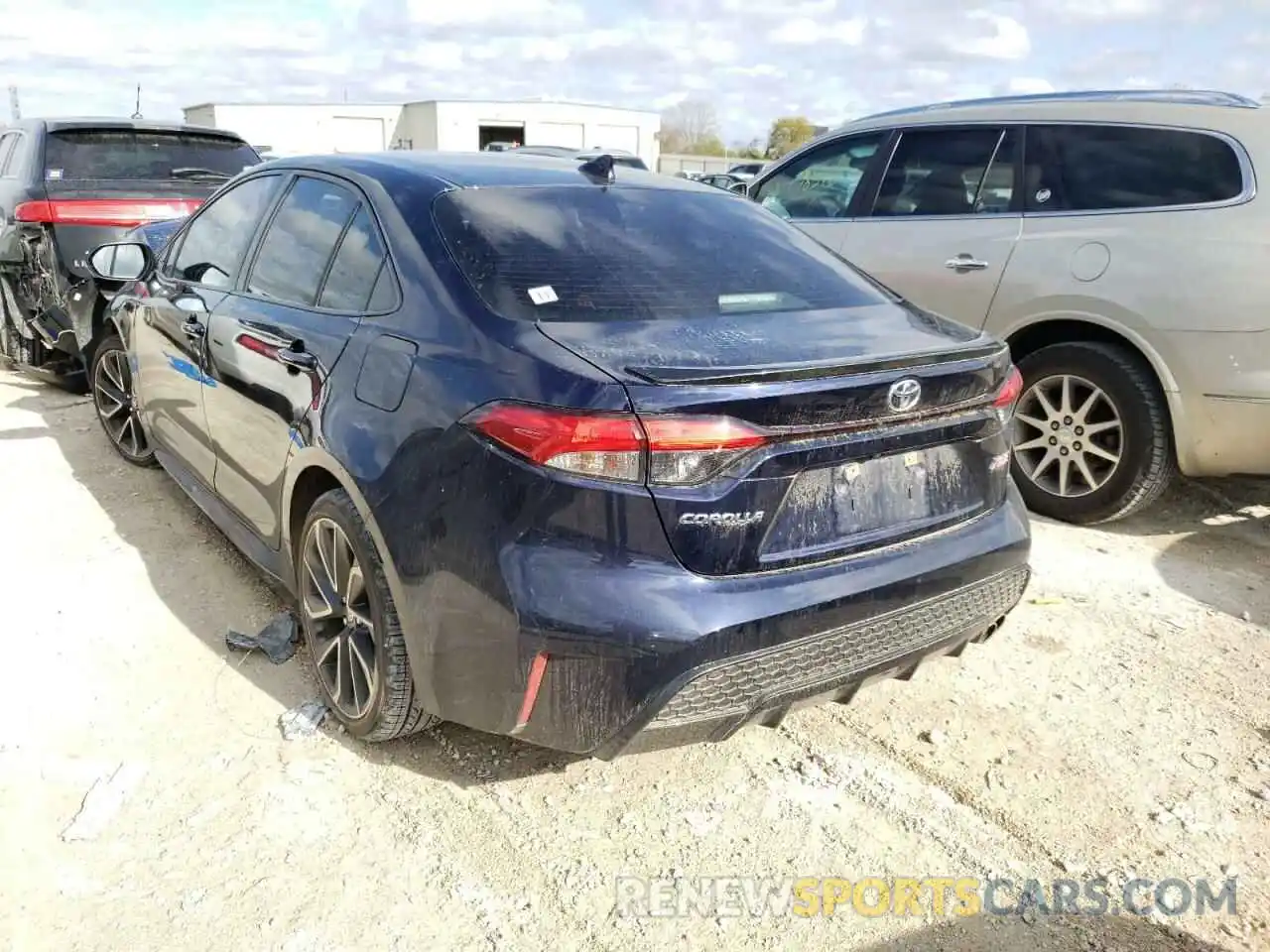 3 Photograph of a damaged car JTDT4RCE6LJ005702 TOYOTA COROLLA 2020