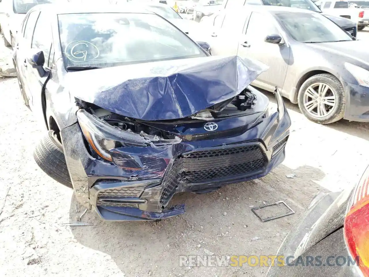 9 Photograph of a damaged car JTDT4RCE6LJ005702 TOYOTA COROLLA 2020