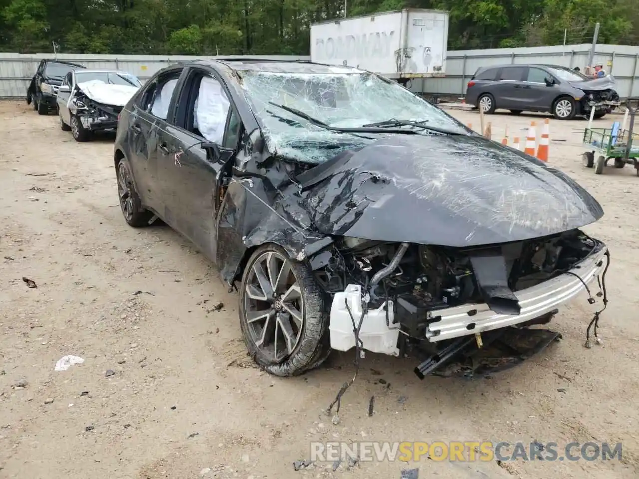 1 Photograph of a damaged car JTDT4RCE6LJ011662 TOYOTA COROLLA 2020