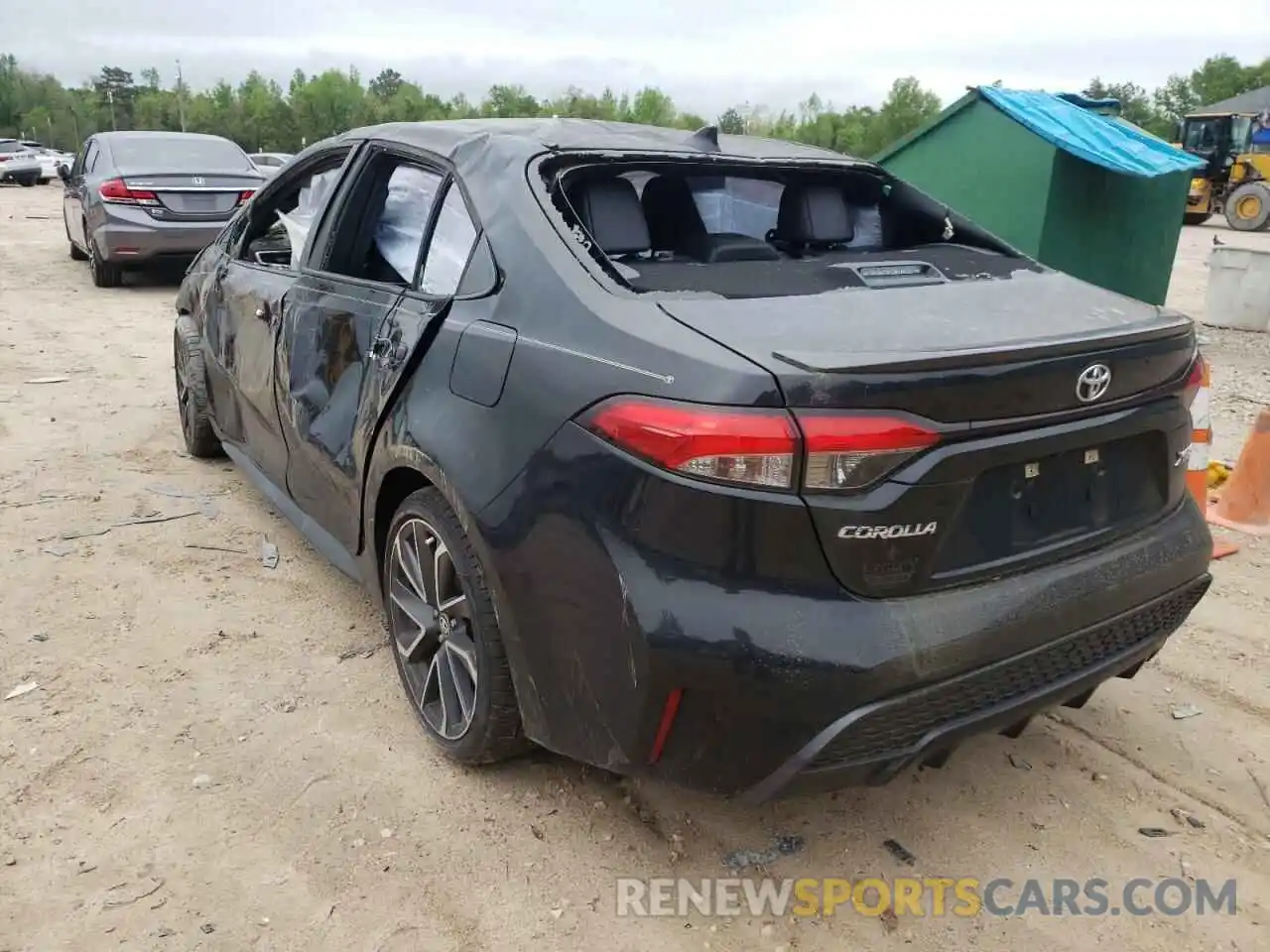 3 Photograph of a damaged car JTDT4RCE6LJ011662 TOYOTA COROLLA 2020