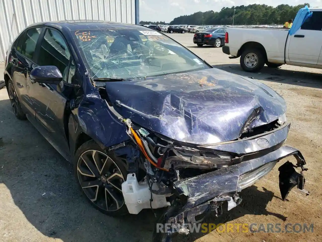 1 Photograph of a damaged car JTDT4RCE6LJ021396 TOYOTA COROLLA 2020