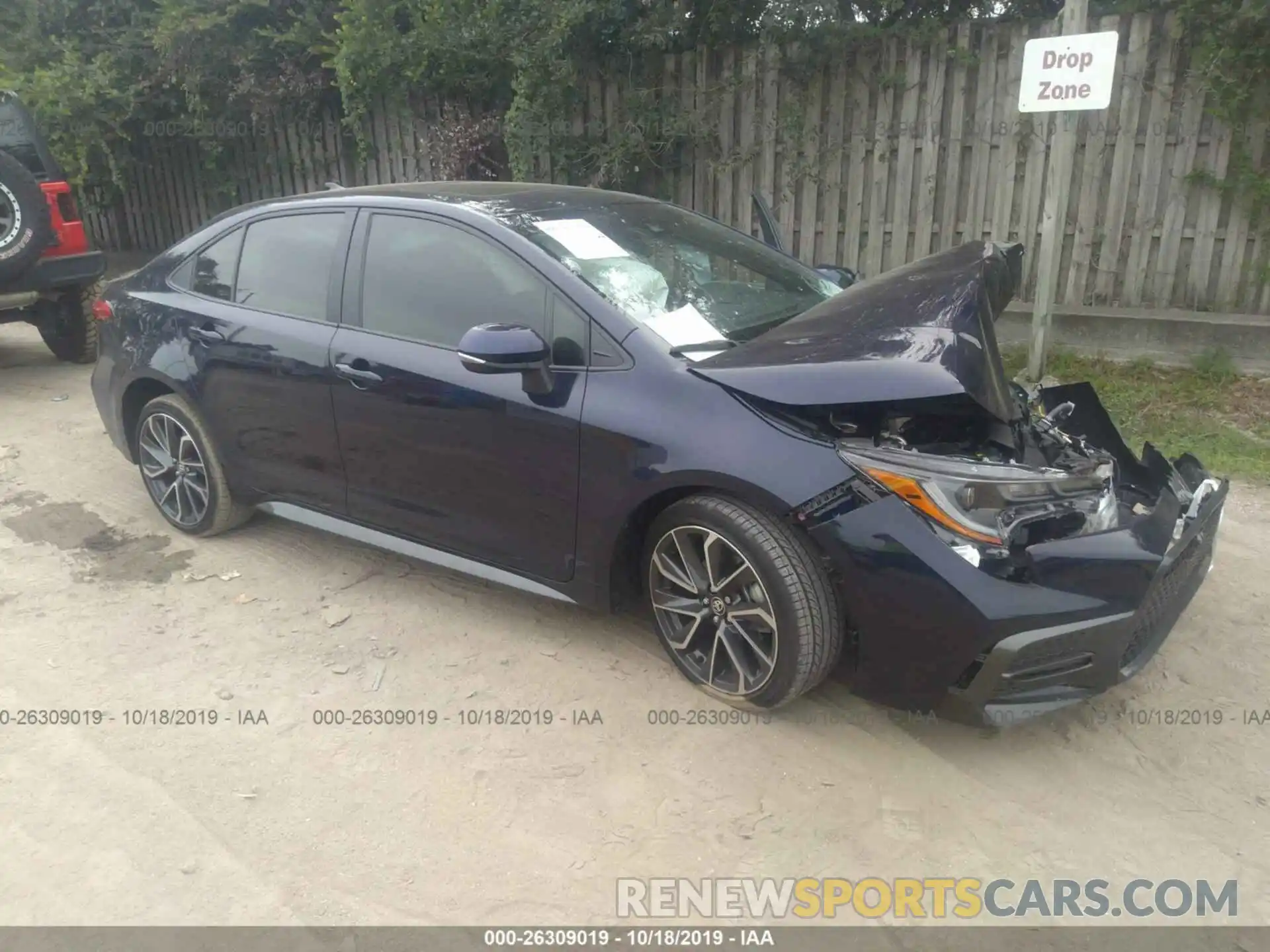 1 Photograph of a damaged car JTDT4RCE6LJ021771 TOYOTA COROLLA 2020