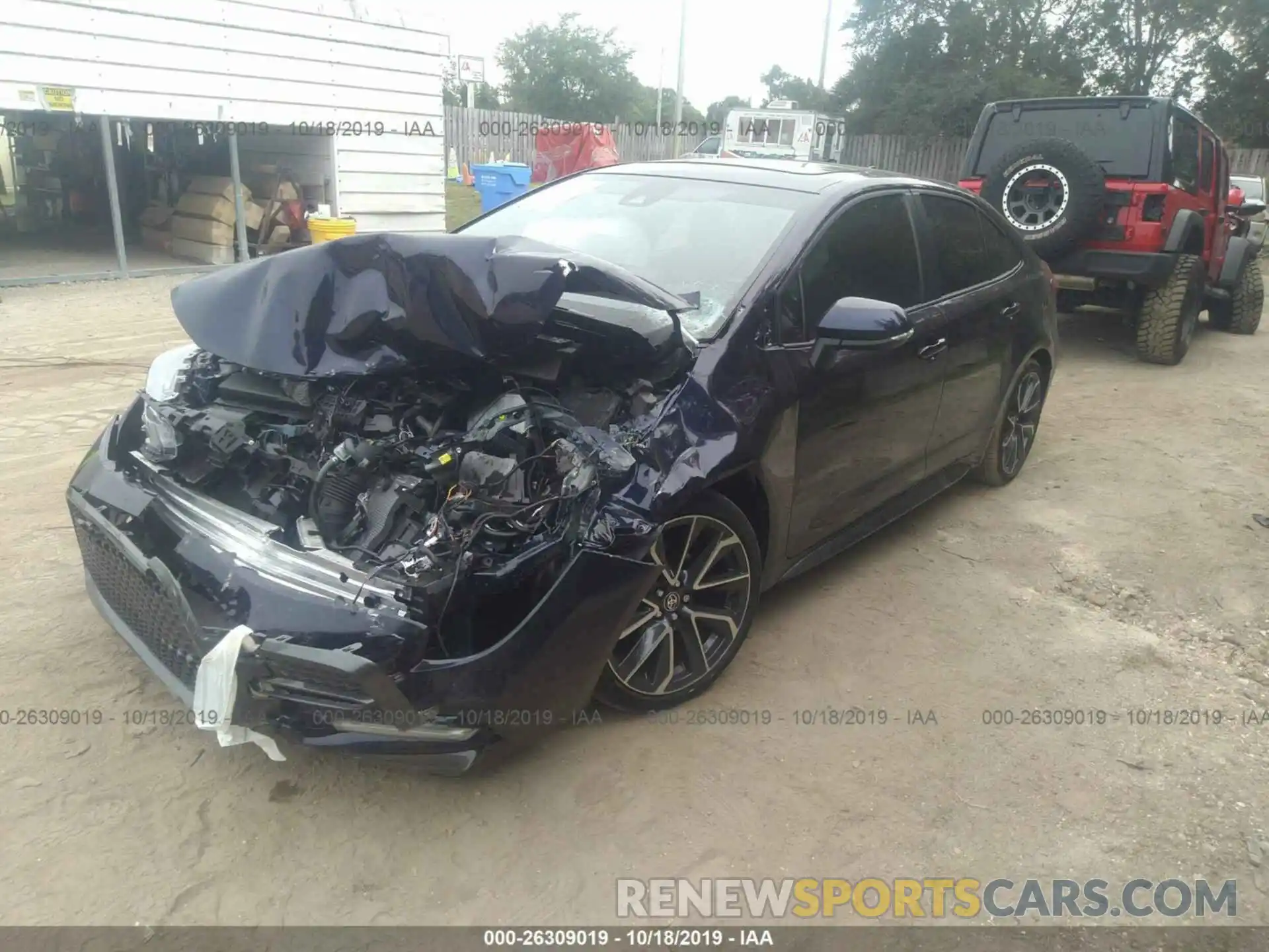 2 Photograph of a damaged car JTDT4RCE6LJ021771 TOYOTA COROLLA 2020