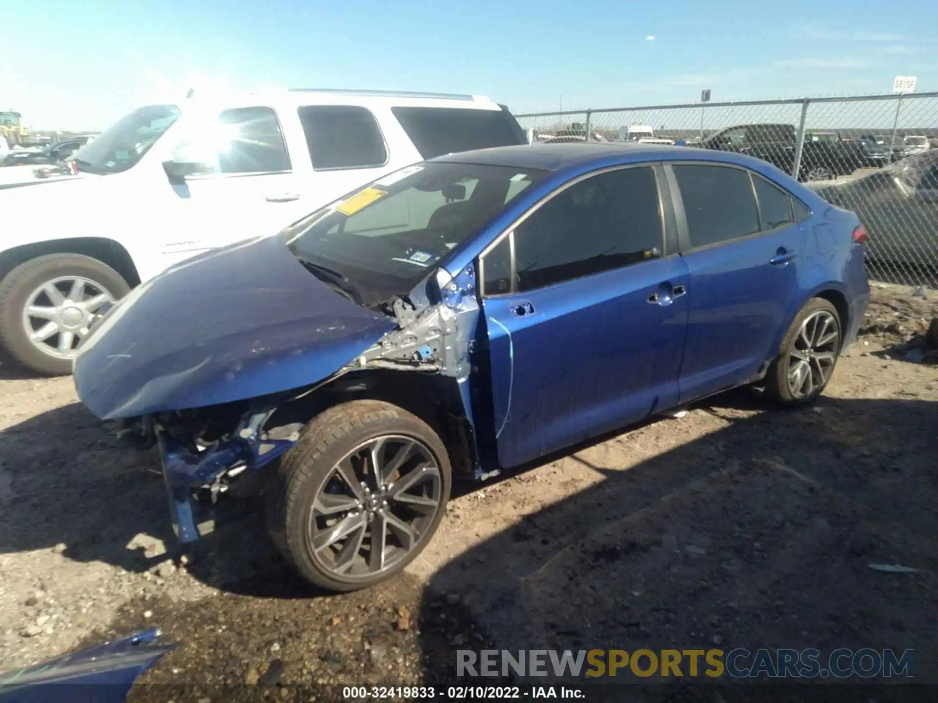 2 Photograph of a damaged car JTDT4RCE6LJ022192 TOYOTA COROLLA 2020