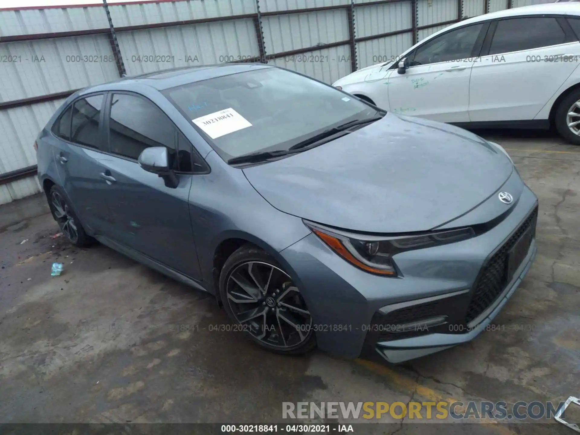 1 Photograph of a damaged car JTDT4RCE6LJ022483 TOYOTA COROLLA 2020