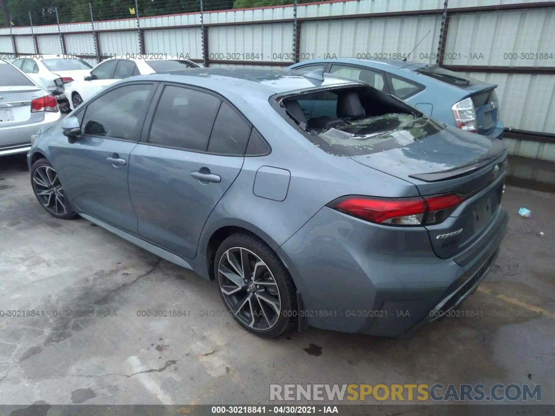 3 Photograph of a damaged car JTDT4RCE6LJ022483 TOYOTA COROLLA 2020