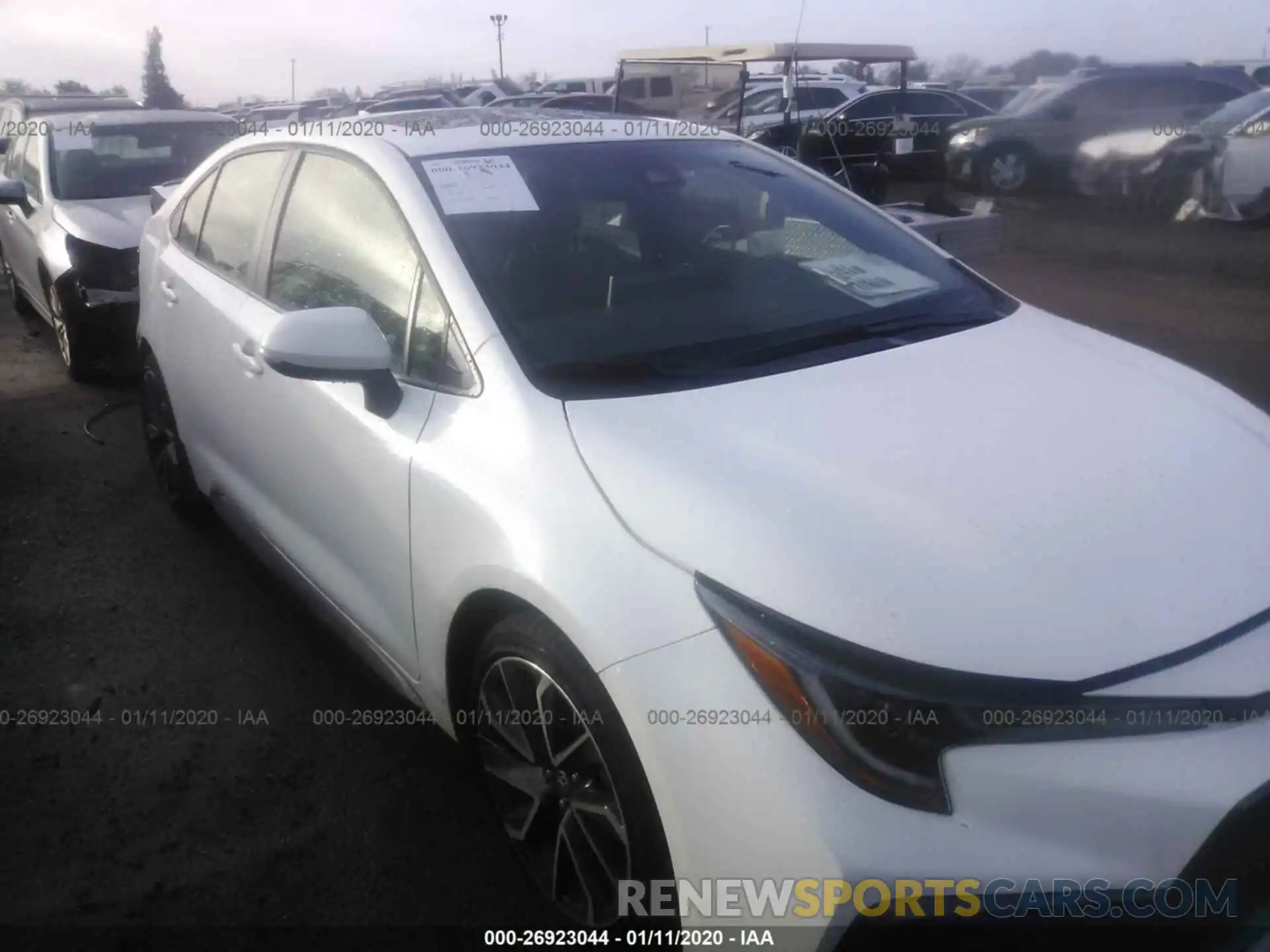 1 Photograph of a damaged car JTDT4RCE6LJ025576 TOYOTA COROLLA 2020