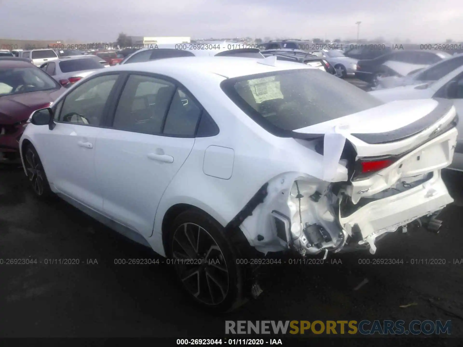 3 Photograph of a damaged car JTDT4RCE6LJ025576 TOYOTA COROLLA 2020