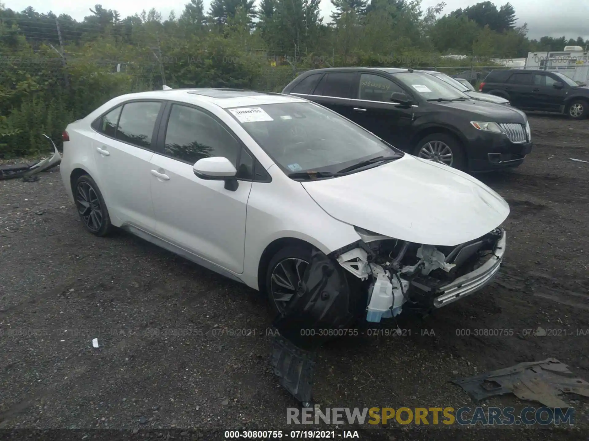 1 Photograph of a damaged car JTDT4RCE6LJ028705 TOYOTA COROLLA 2020