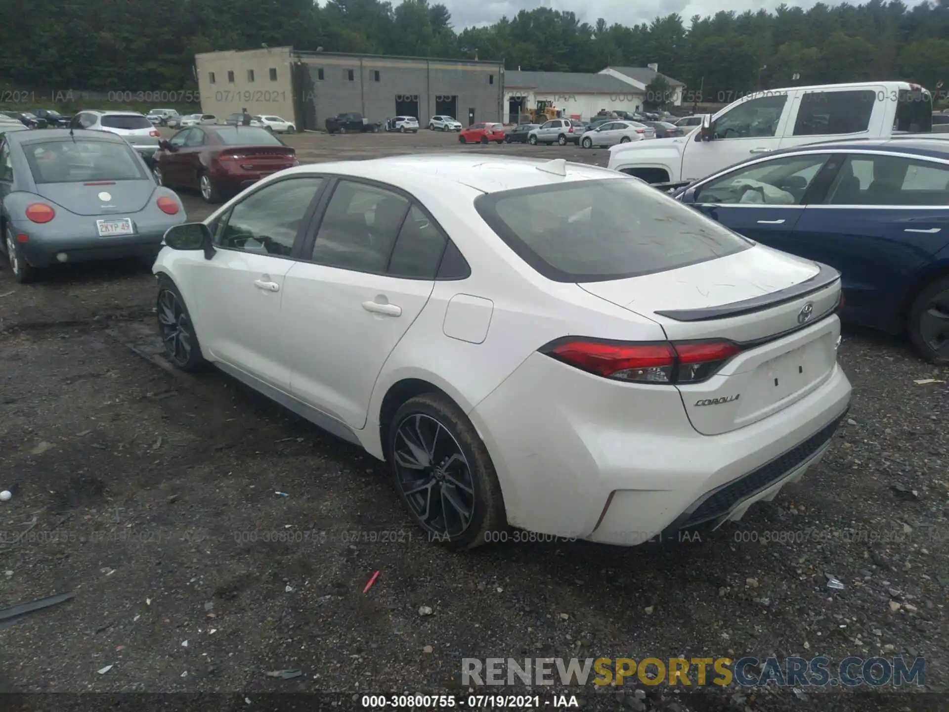 3 Photograph of a damaged car JTDT4RCE6LJ028705 TOYOTA COROLLA 2020