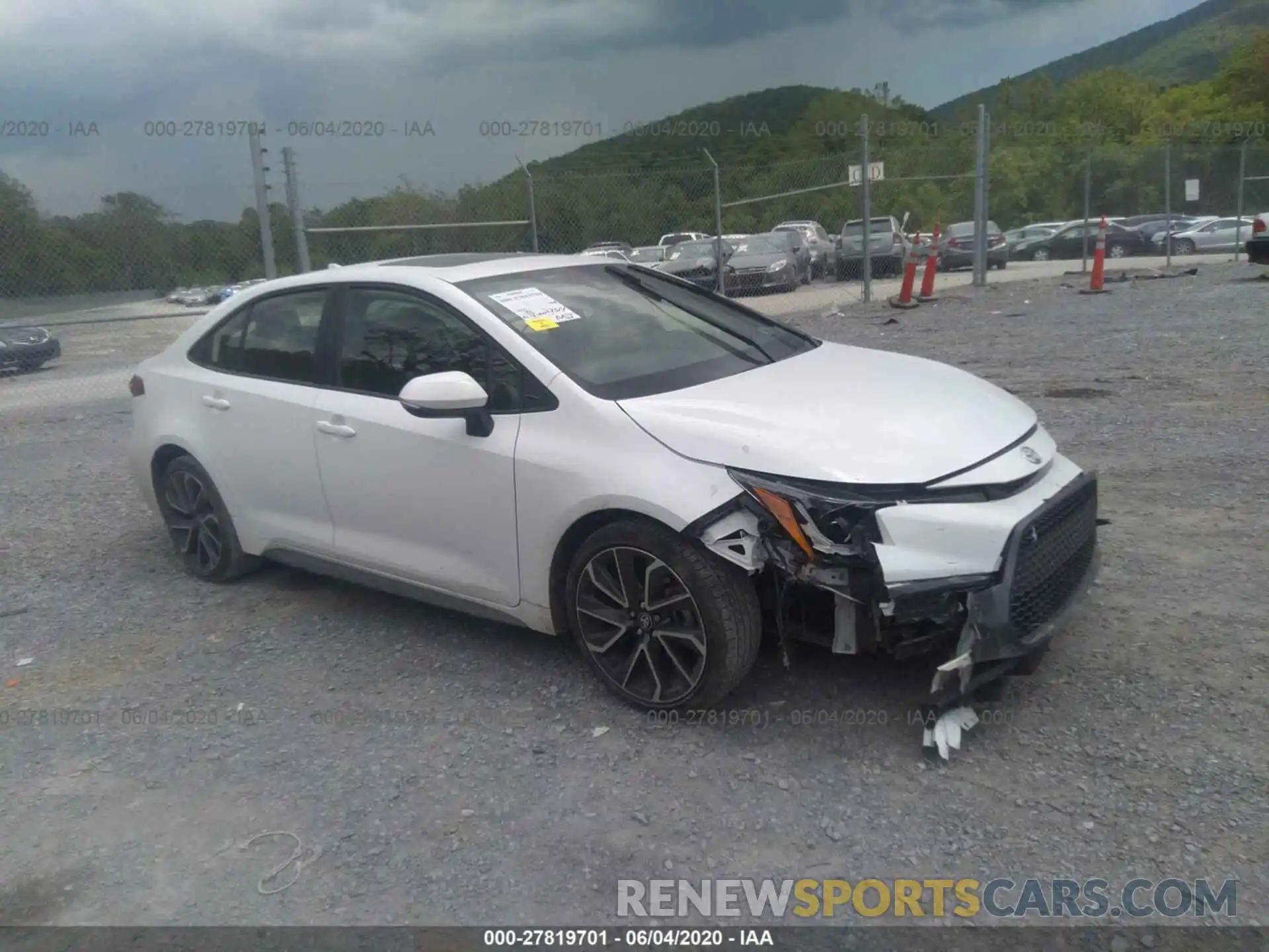 1 Photograph of a damaged car JTDT4RCE6LJ034892 TOYOTA COROLLA 2020