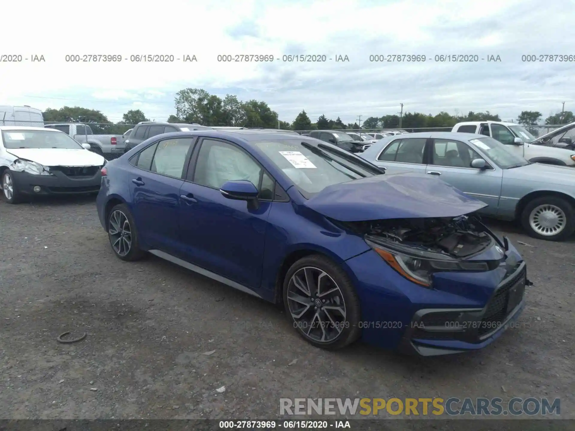 1 Photograph of a damaged car JTDT4RCE7LJ002162 TOYOTA COROLLA 2020