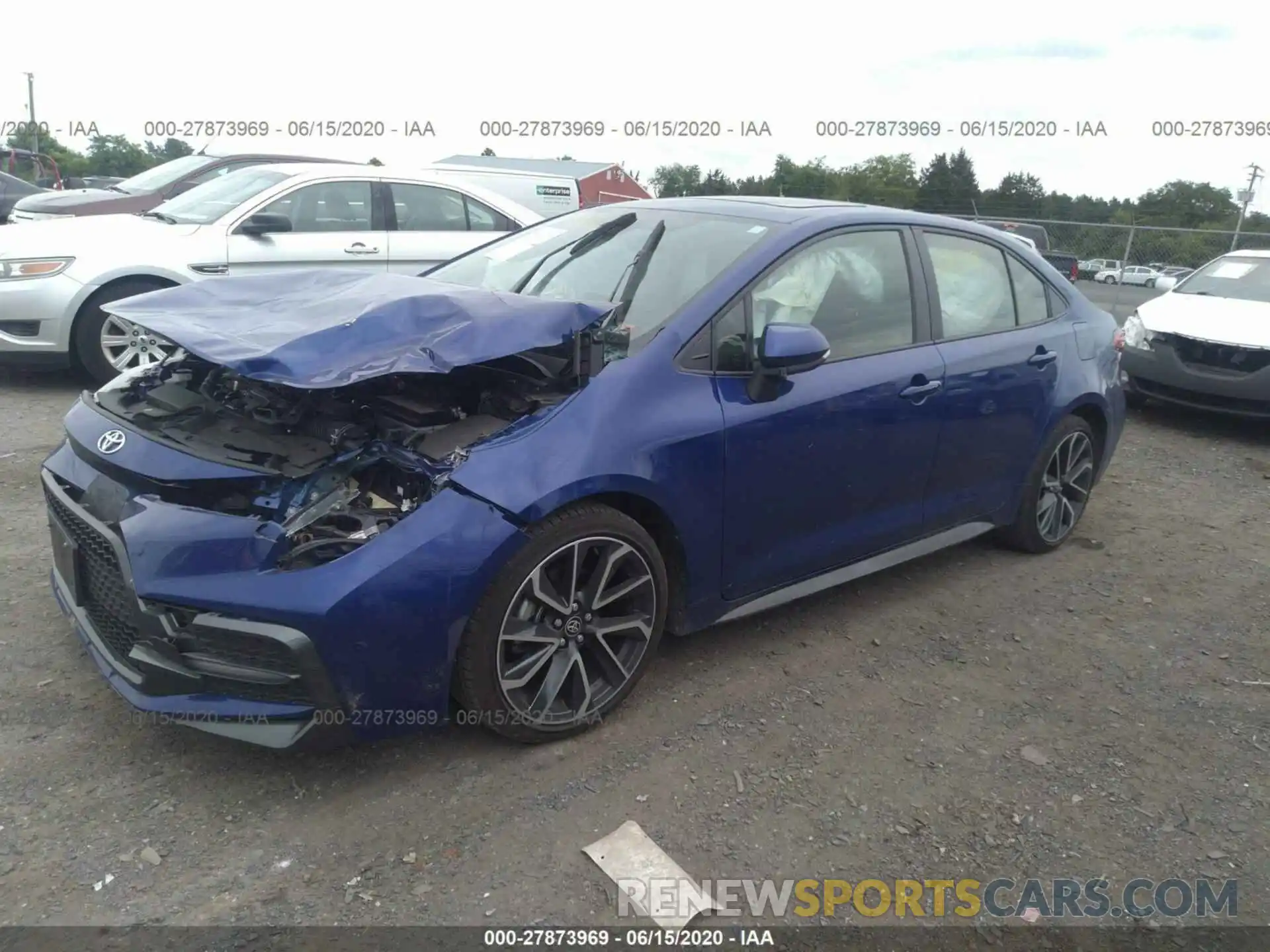 2 Photograph of a damaged car JTDT4RCE7LJ002162 TOYOTA COROLLA 2020