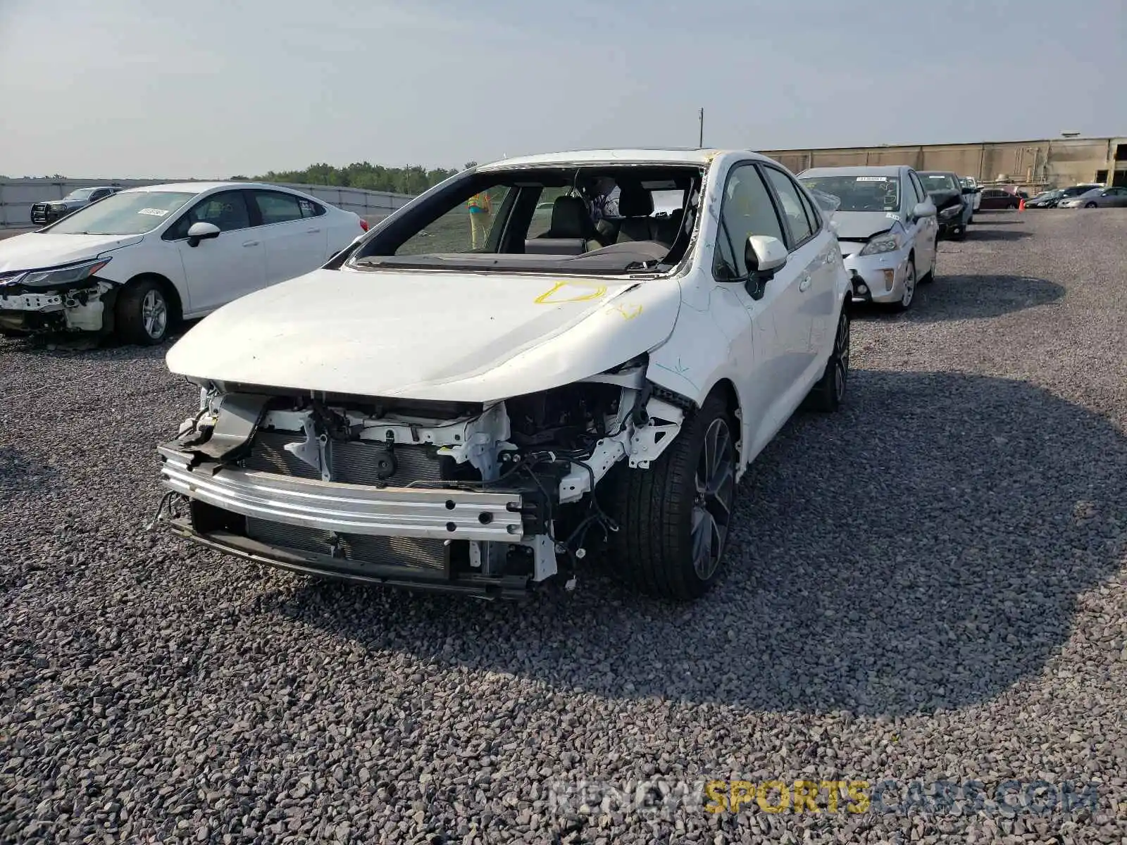 2 Photograph of a damaged car JTDT4RCE7LJ007099 TOYOTA COROLLA 2020