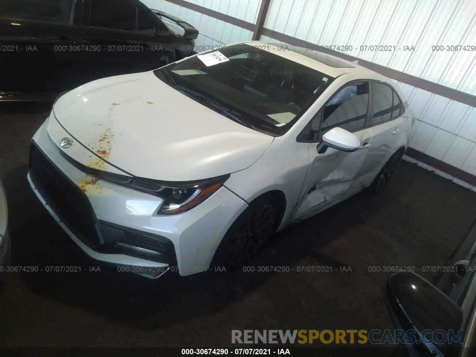 2 Photograph of a damaged car JTDT4RCE7LJ010567 TOYOTA COROLLA 2020