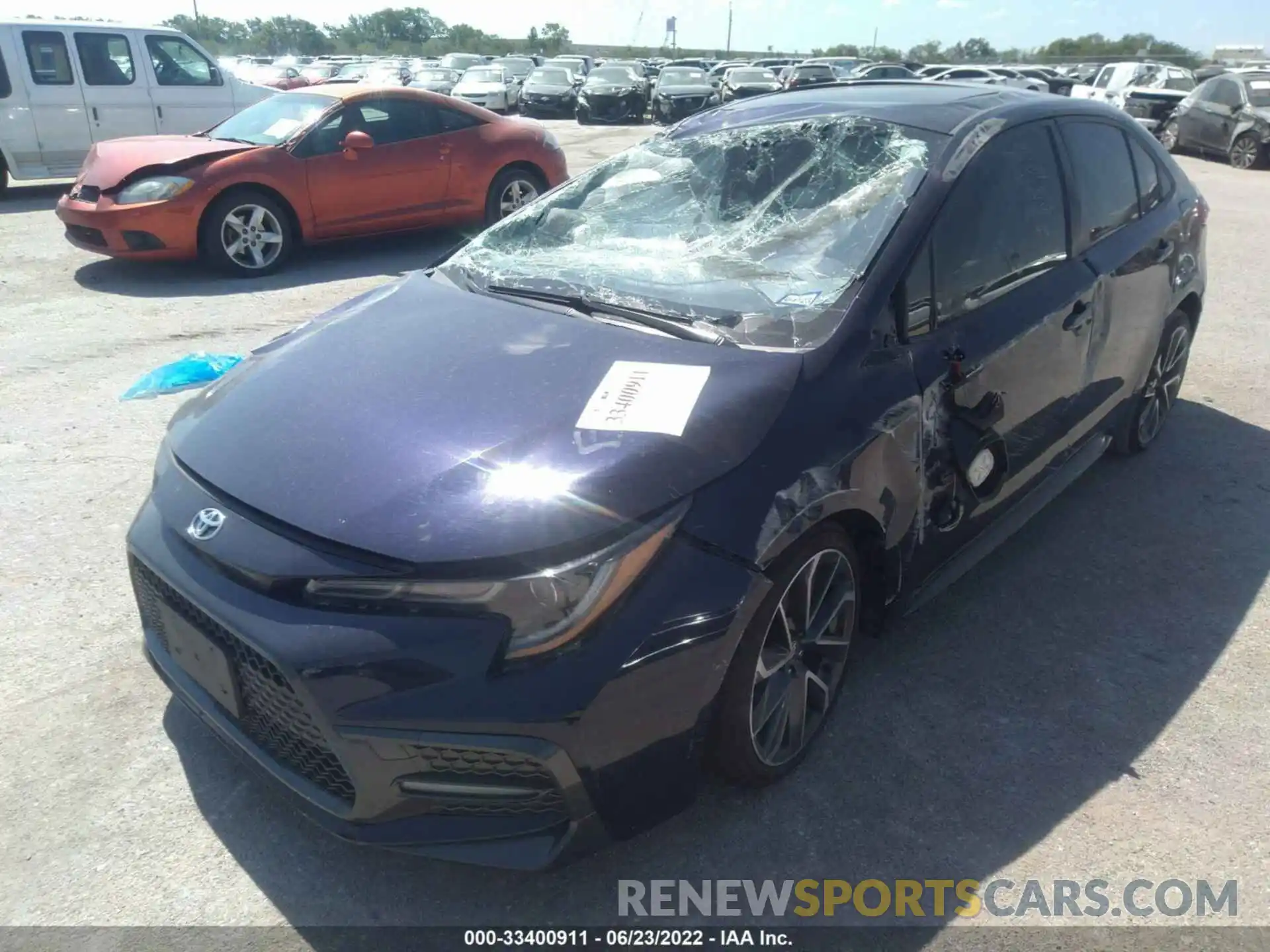 2 Photograph of a damaged car JTDT4RCE7LJ011508 TOYOTA COROLLA 2020