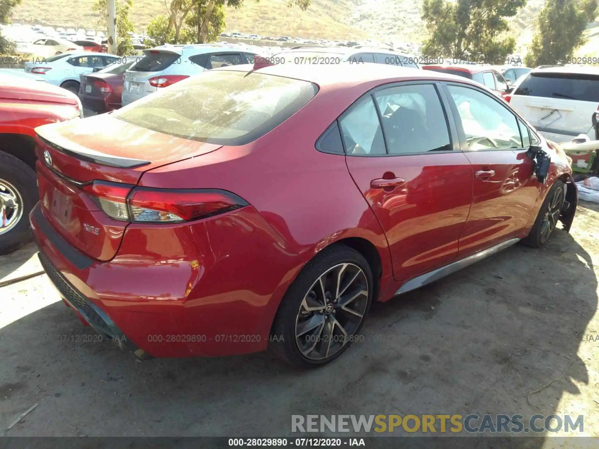 4 Photograph of a damaged car JTDT4RCE7LJ019124 TOYOTA COROLLA 2020