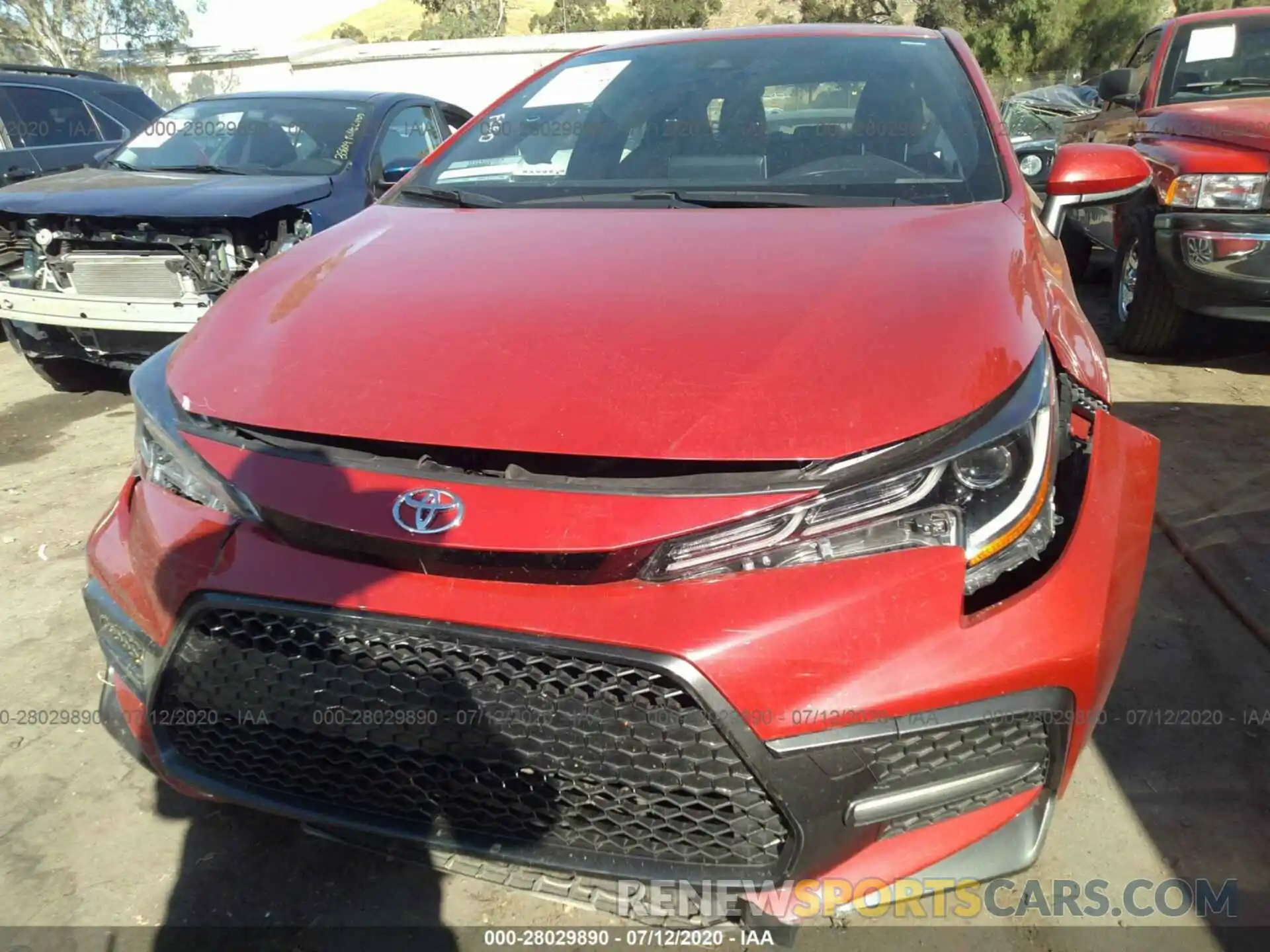 6 Photograph of a damaged car JTDT4RCE7LJ019124 TOYOTA COROLLA 2020