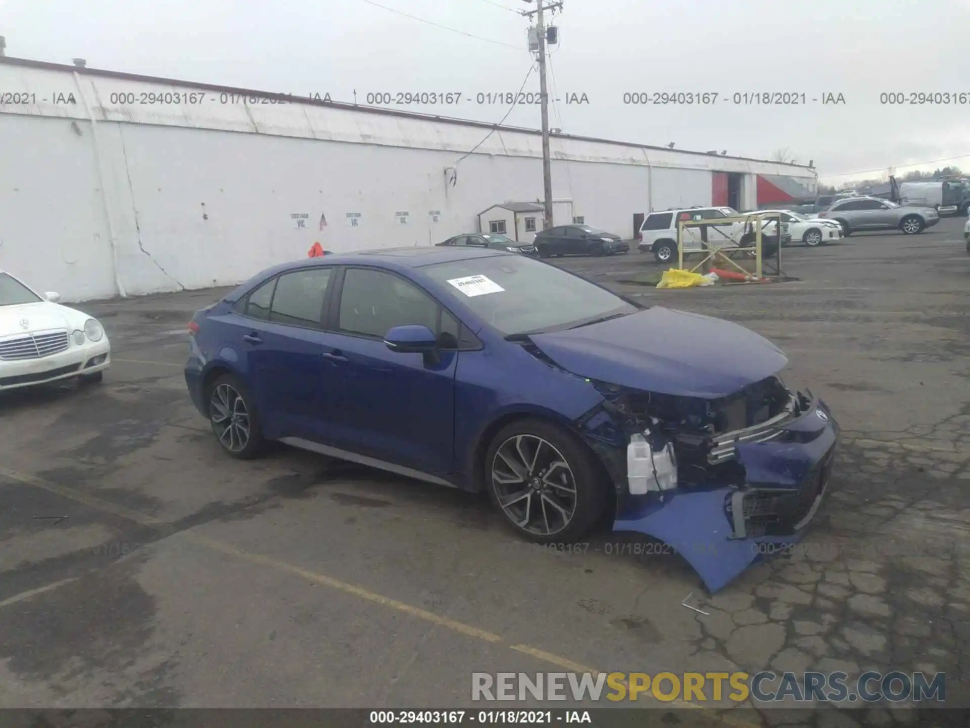 1 Photograph of a damaged car JTDT4RCE7LJ020130 TOYOTA COROLLA 2020