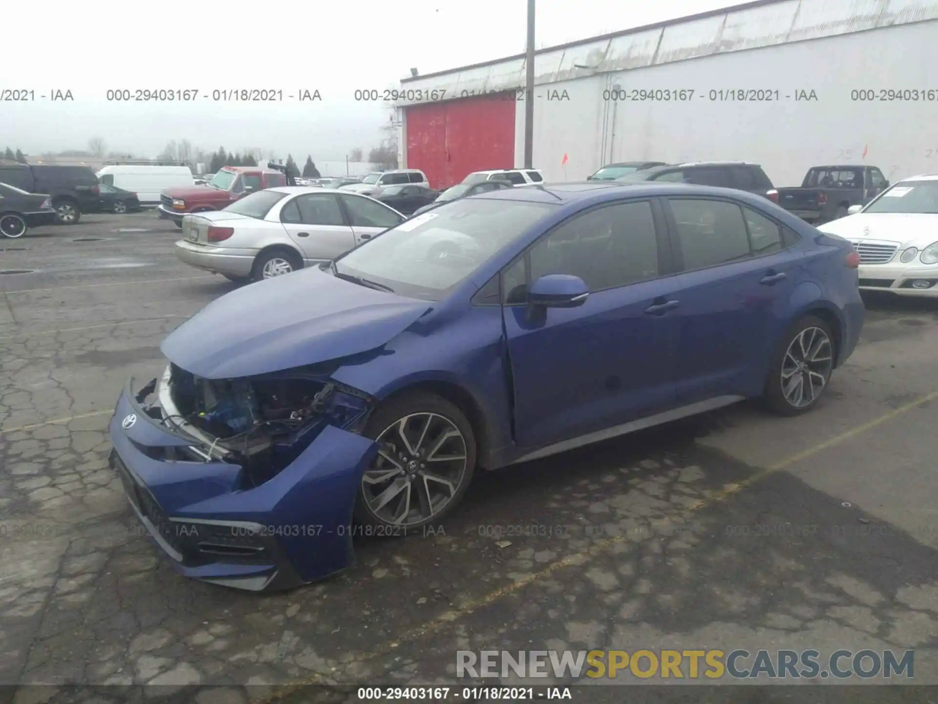 2 Photograph of a damaged car JTDT4RCE7LJ020130 TOYOTA COROLLA 2020