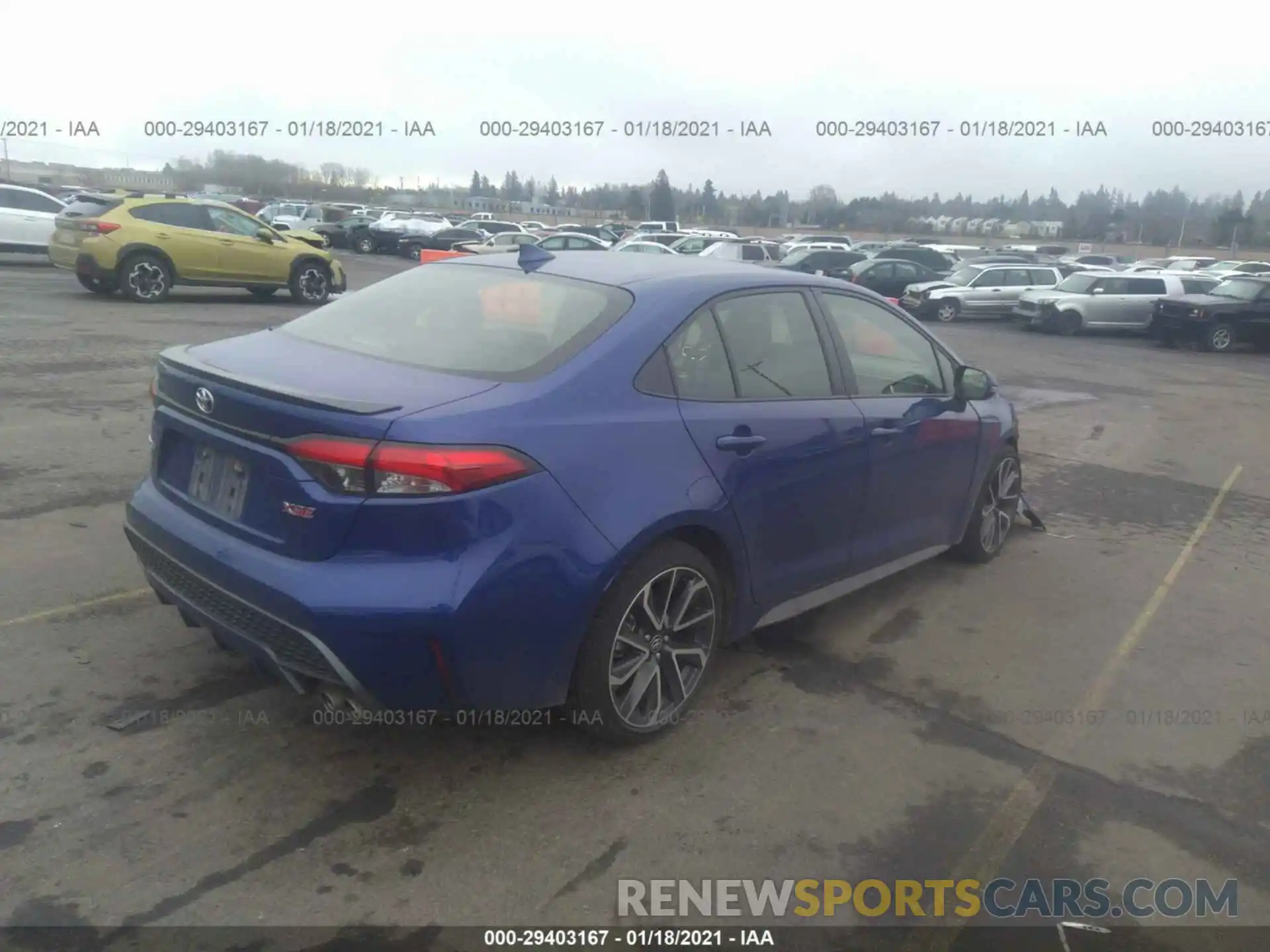 4 Photograph of a damaged car JTDT4RCE7LJ020130 TOYOTA COROLLA 2020