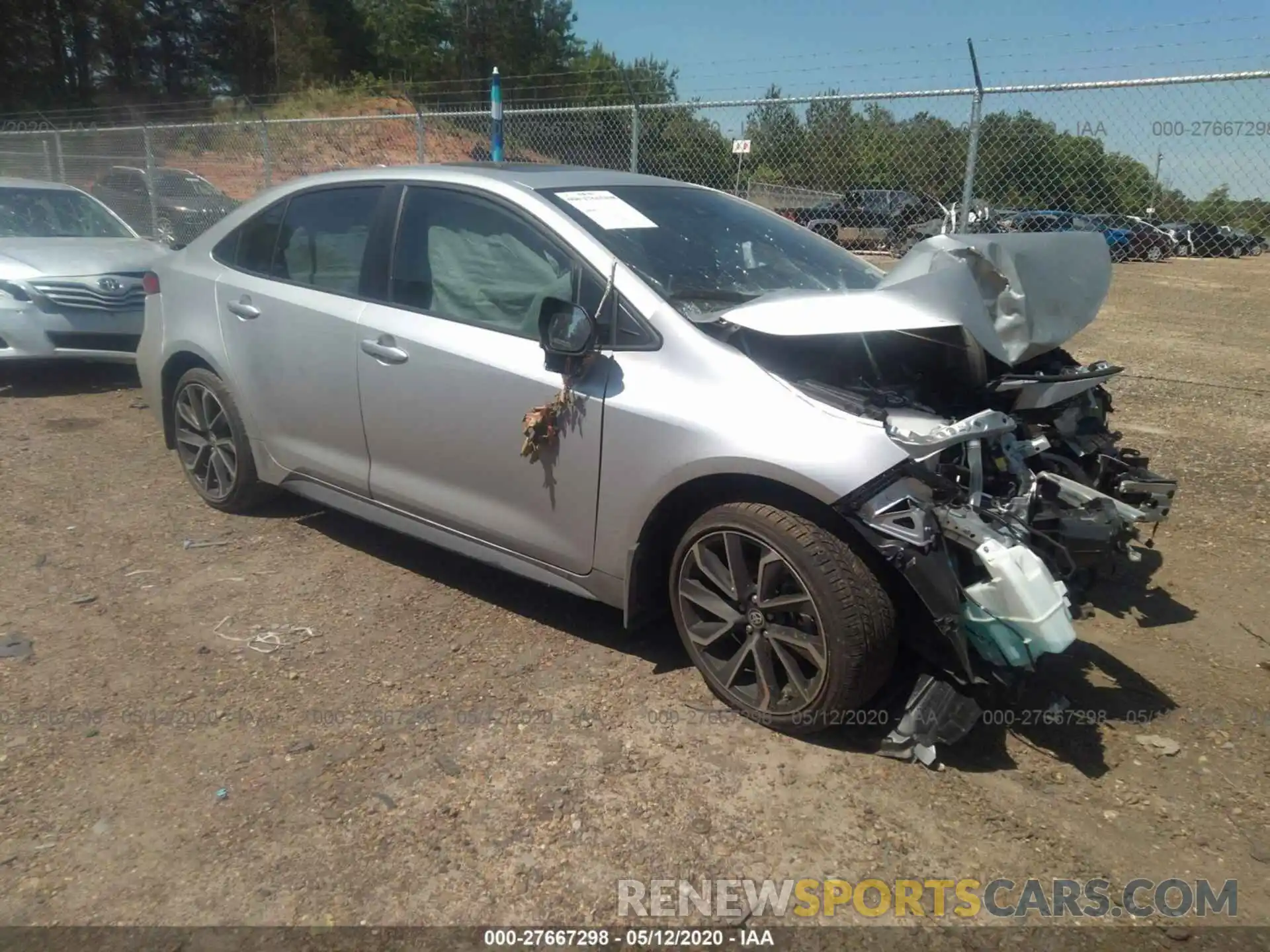 1 Photograph of a damaged car JTDT4RCE7LJ022346 TOYOTA COROLLA 2020