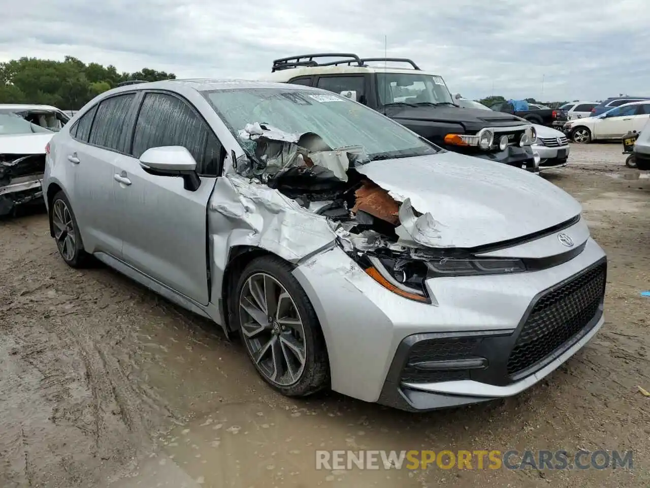 1 Photograph of a damaged car JTDT4RCE7LJ027191 TOYOTA COROLLA 2020