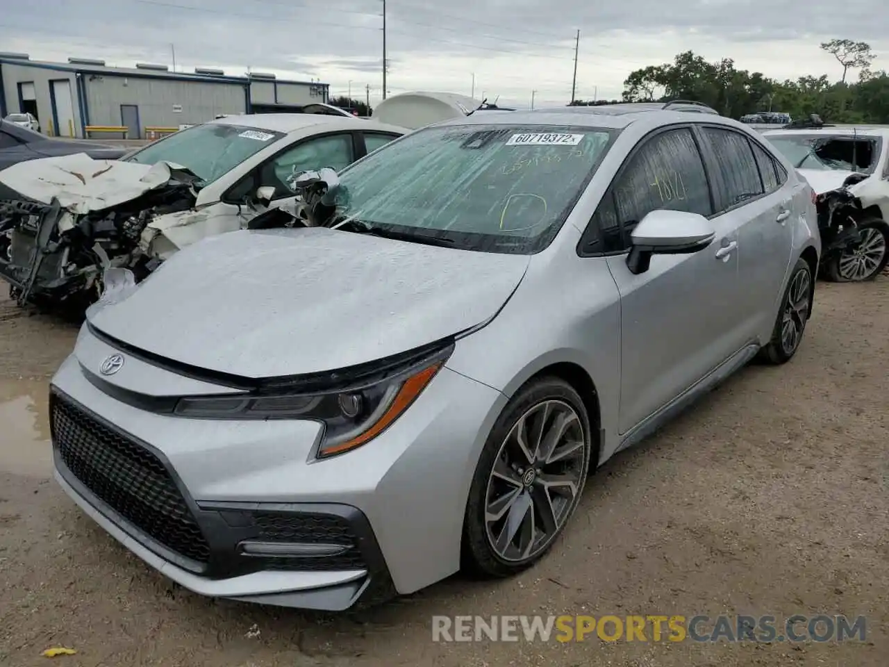 2 Photograph of a damaged car JTDT4RCE7LJ027191 TOYOTA COROLLA 2020