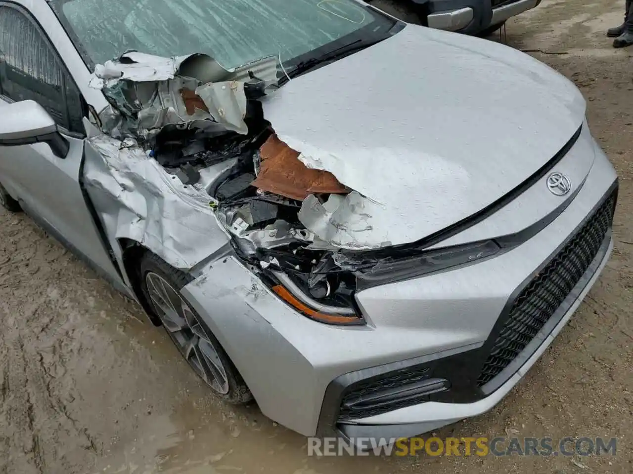 9 Photograph of a damaged car JTDT4RCE7LJ027191 TOYOTA COROLLA 2020