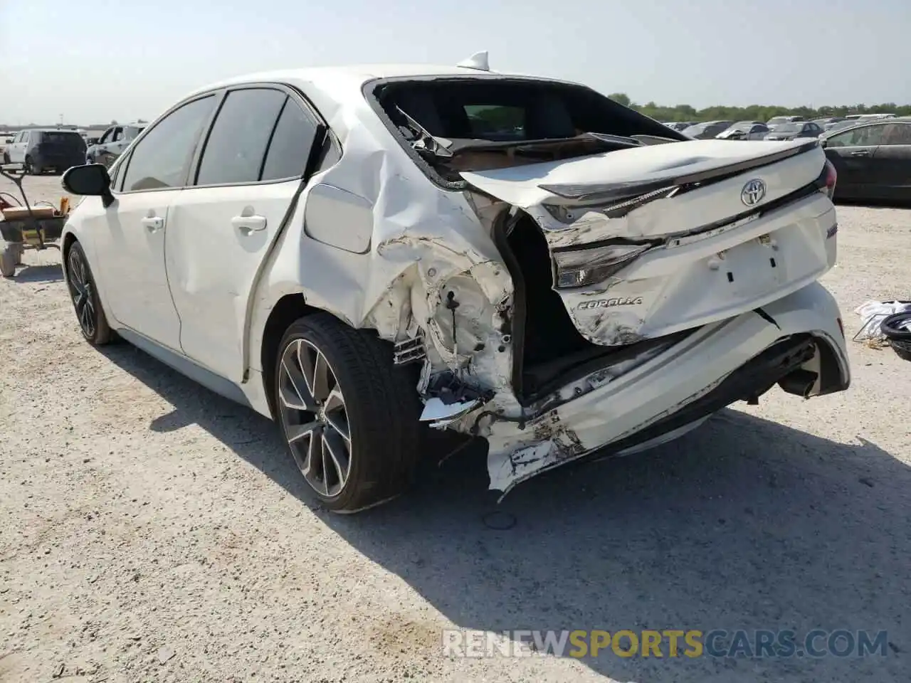 3 Photograph of a damaged car JTDT4RCE7LJ033590 TOYOTA COROLLA 2020