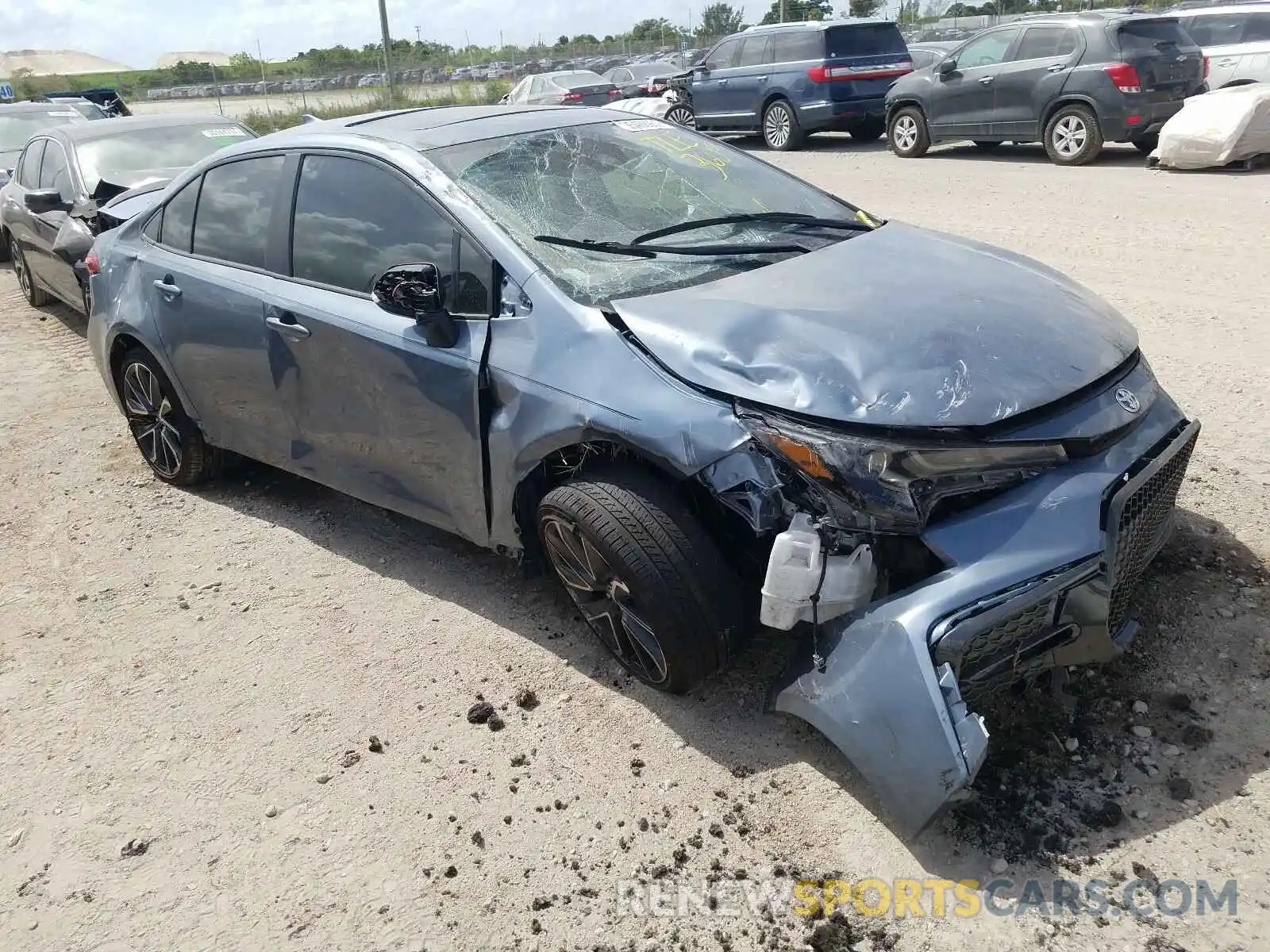 1 Photograph of a damaged car JTDT4RCE8LJ005717 TOYOTA COROLLA 2020