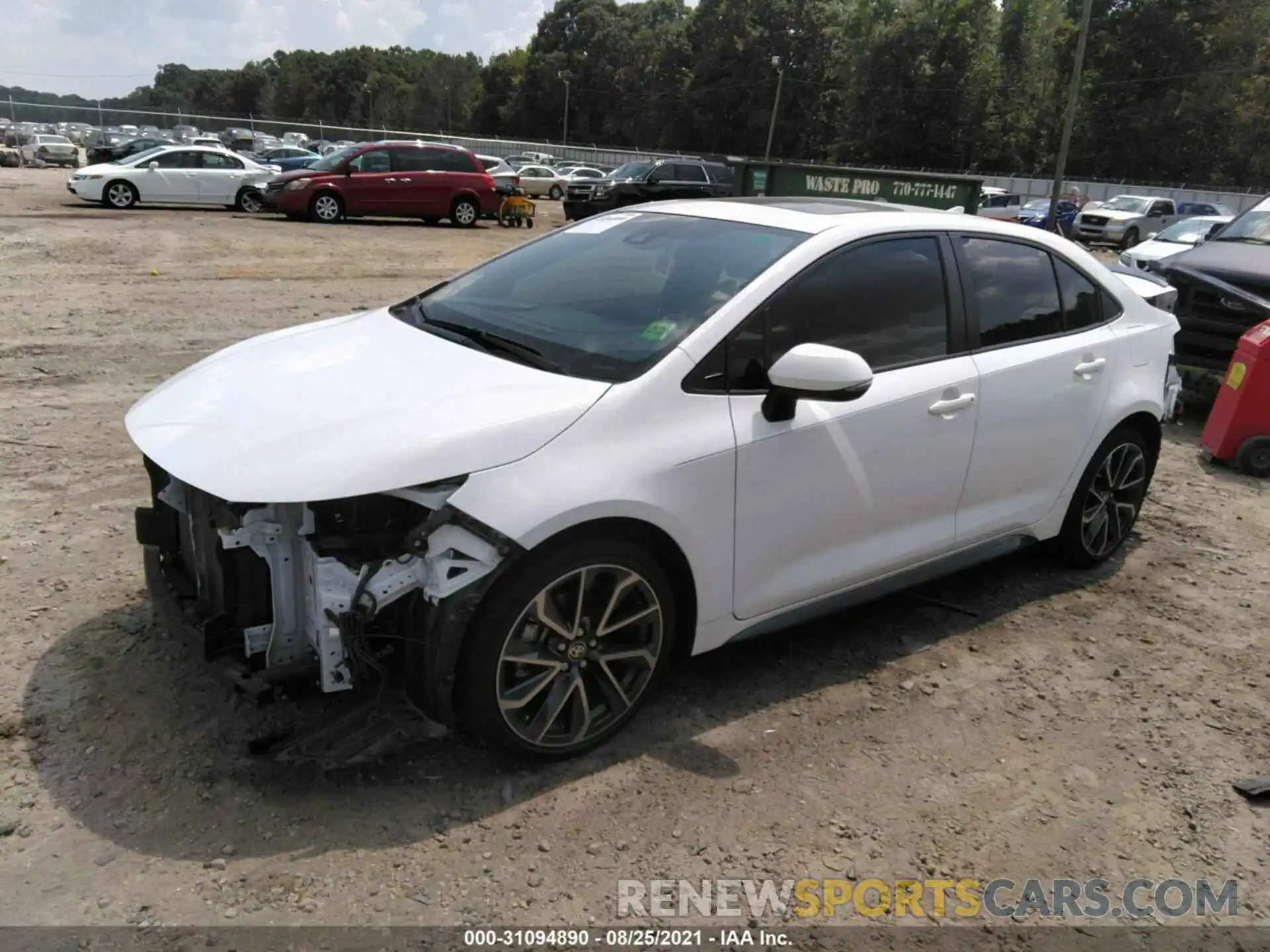 2 Photograph of a damaged car JTDT4RCE8LJ005913 TOYOTA COROLLA 2020