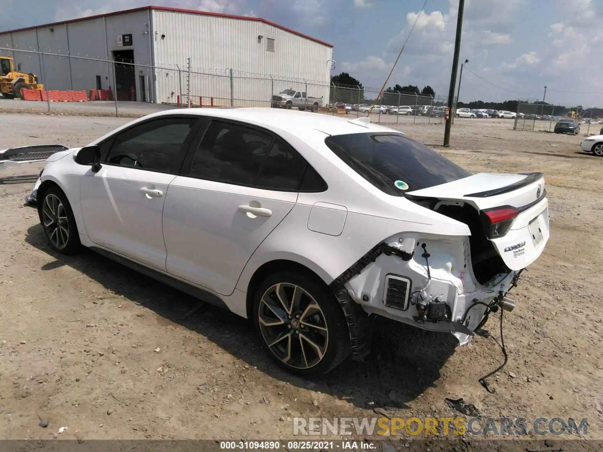 3 Photograph of a damaged car JTDT4RCE8LJ005913 TOYOTA COROLLA 2020