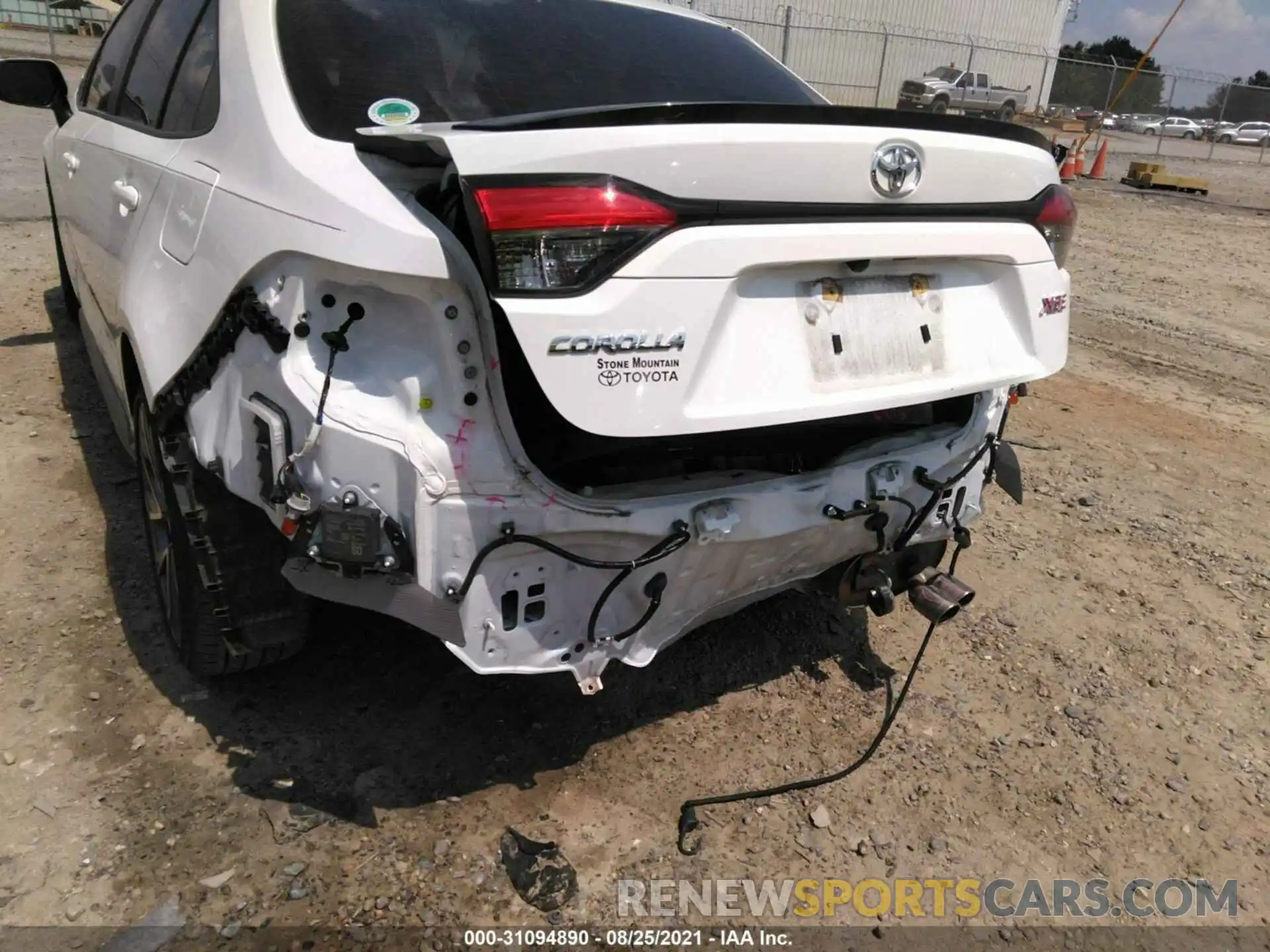 6 Photograph of a damaged car JTDT4RCE8LJ005913 TOYOTA COROLLA 2020