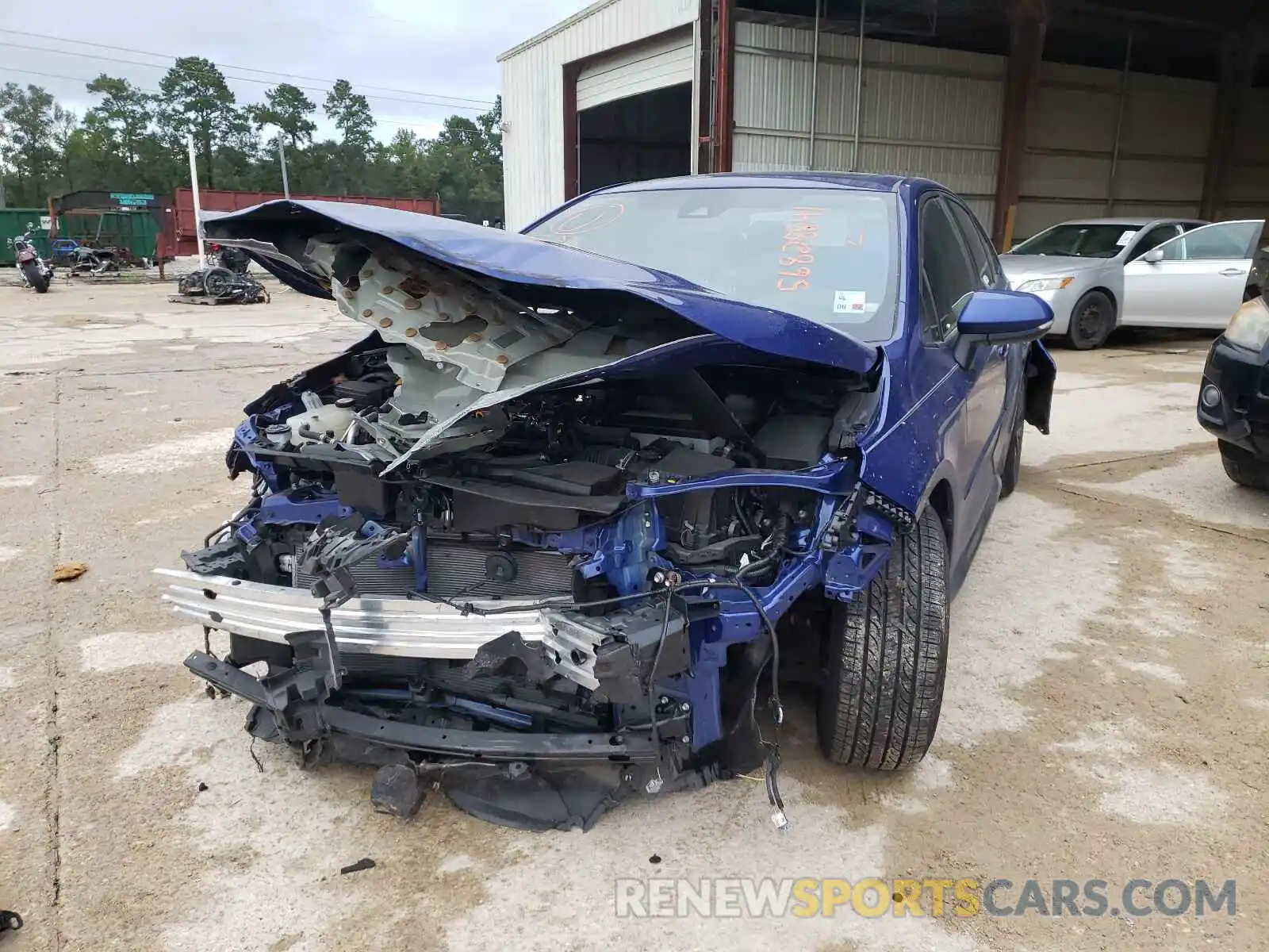 2 Photograph of a damaged car JTDT4RCE8LJ011405 TOYOTA COROLLA 2020