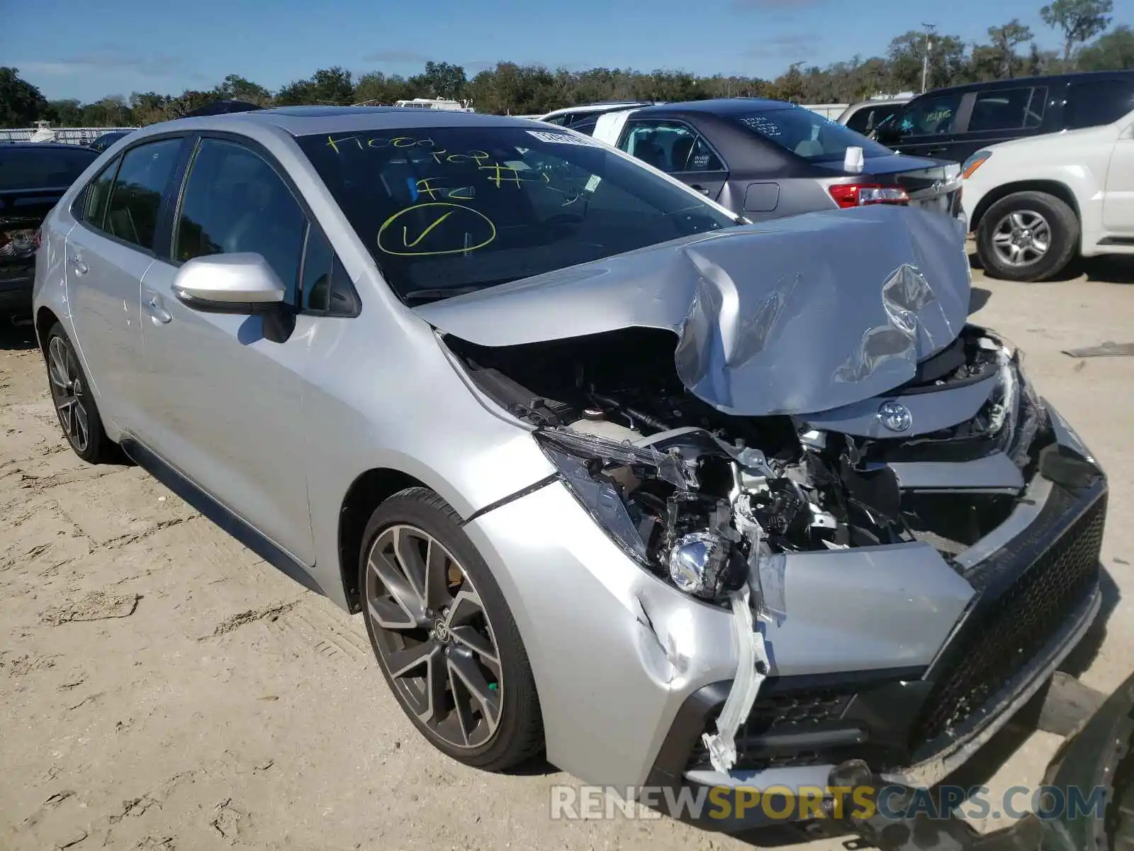 1 Photograph of a damaged car JTDT4RCE8LJ017060 TOYOTA COROLLA 2020