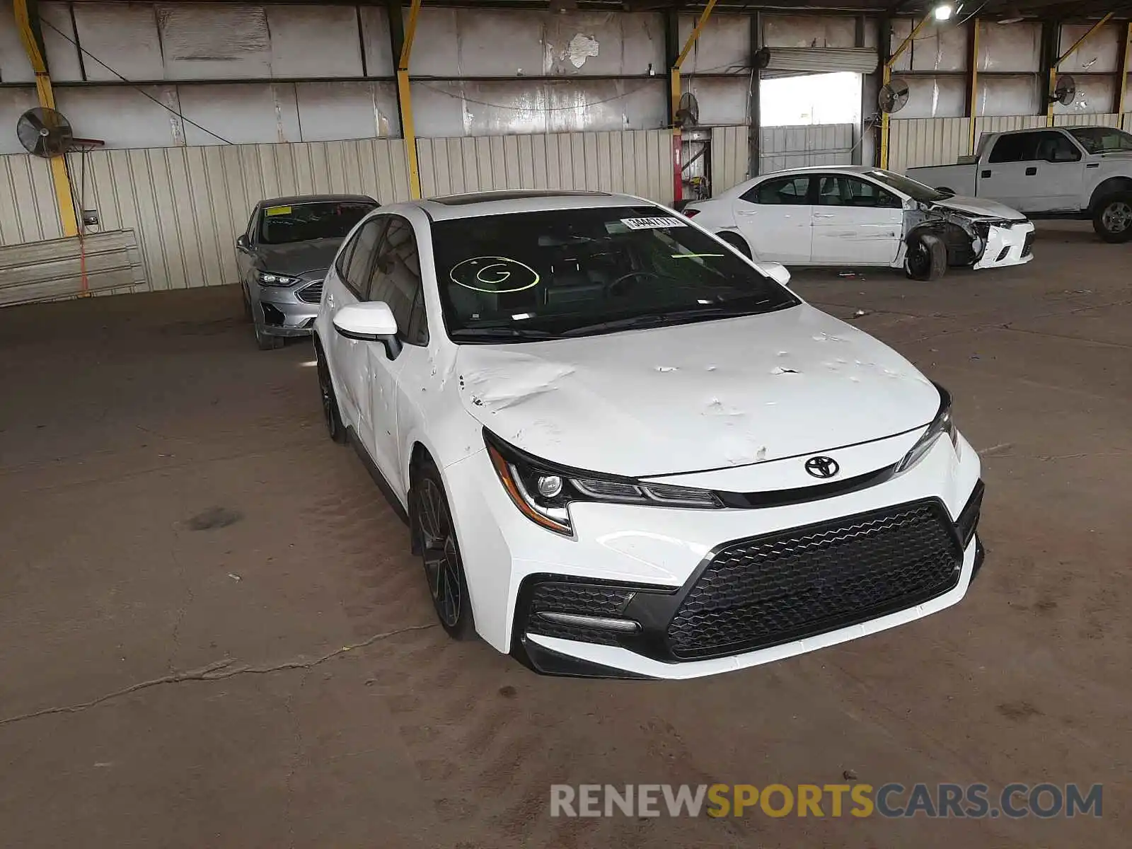 1 Photograph of a damaged car JTDT4RCE8LJ031783 TOYOTA COROLLA 2020