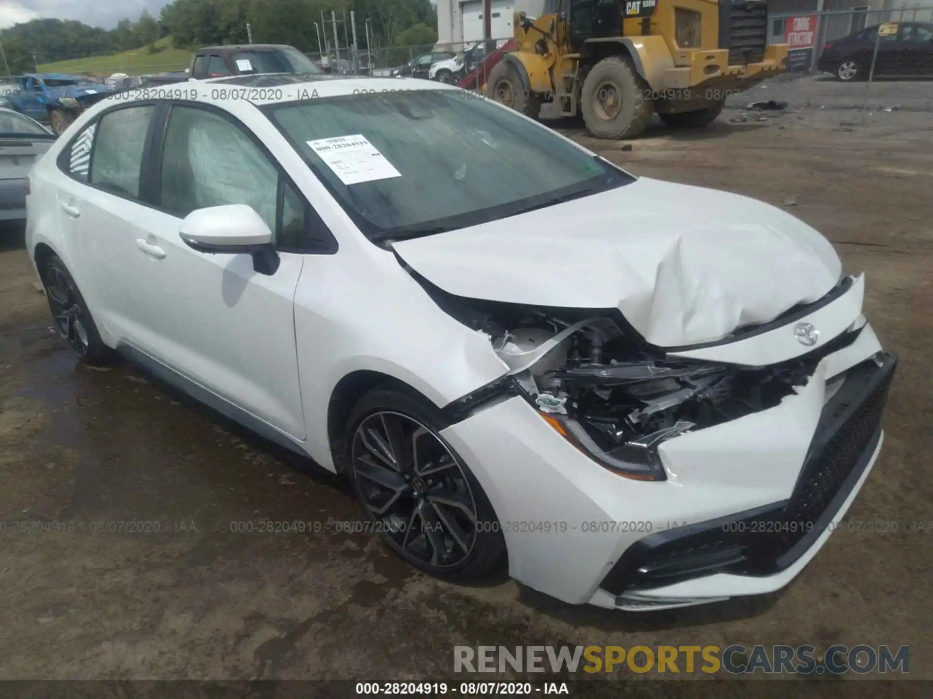 1 Photograph of a damaged car JTDT4RCE8LJ032643 TOYOTA COROLLA 2020