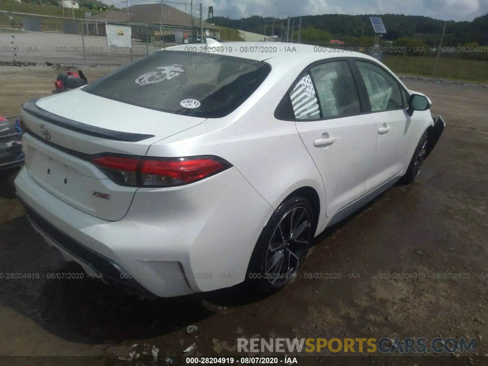 4 Photograph of a damaged car JTDT4RCE8LJ032643 TOYOTA COROLLA 2020