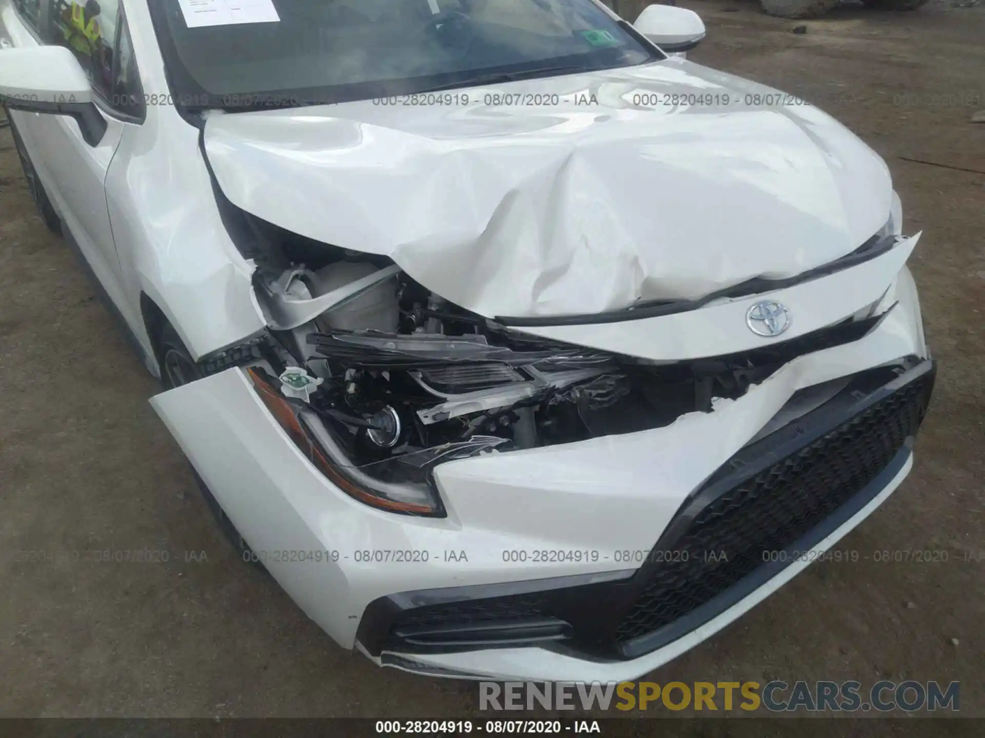 6 Photograph of a damaged car JTDT4RCE8LJ032643 TOYOTA COROLLA 2020